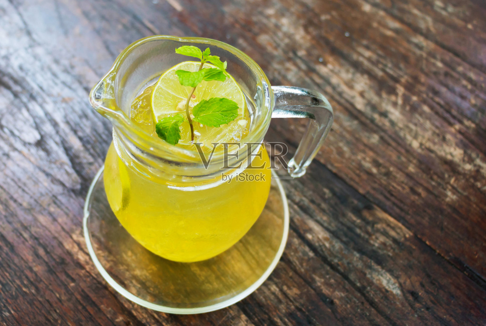 柠檬蜂蜜照片摄影图片