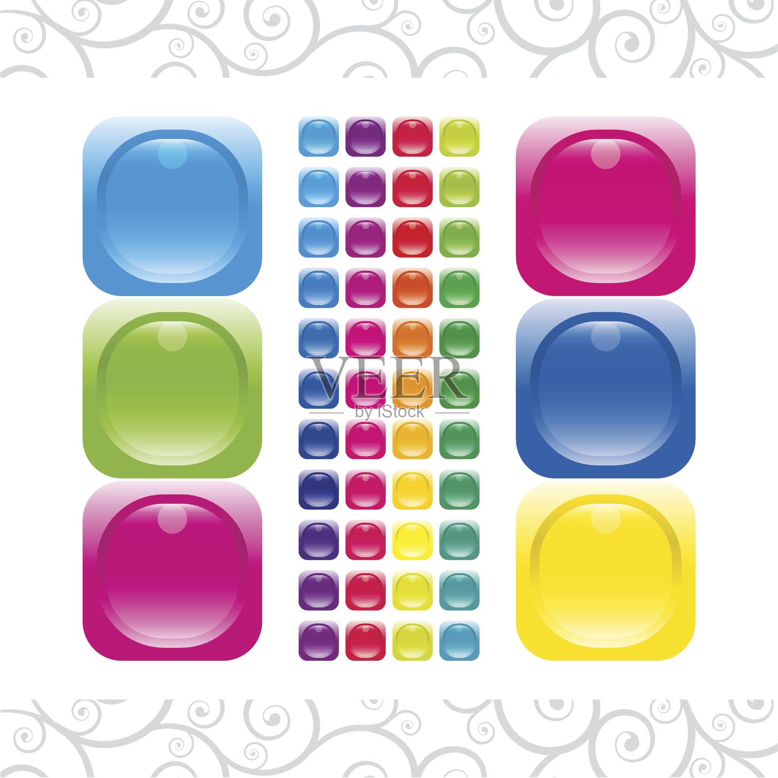 设置按钮插画图片素材