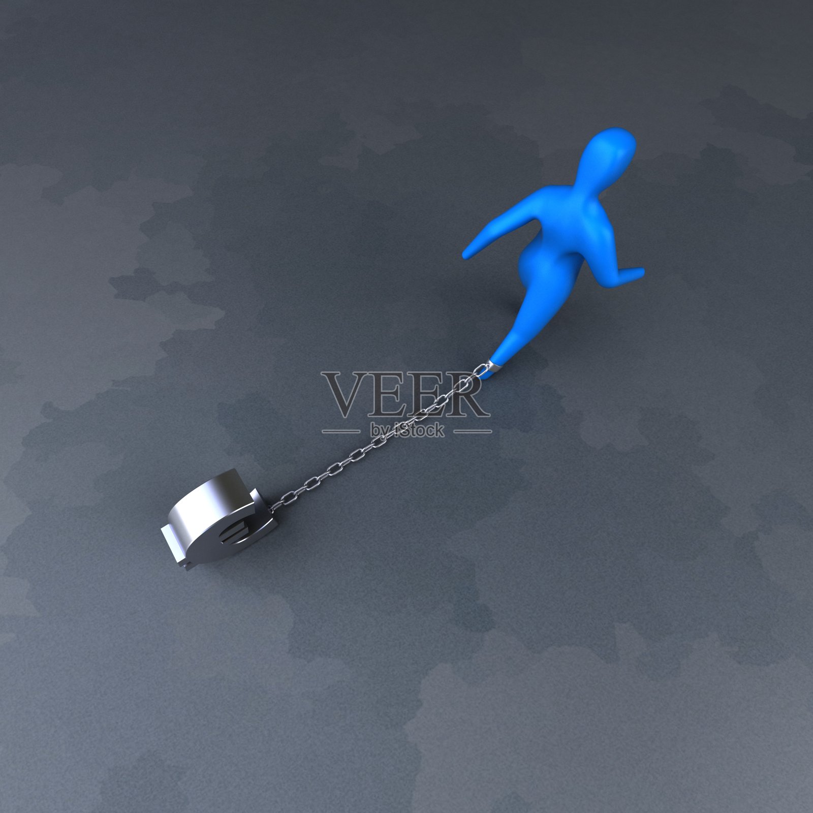 负担符号- 3D插图照片摄影图片