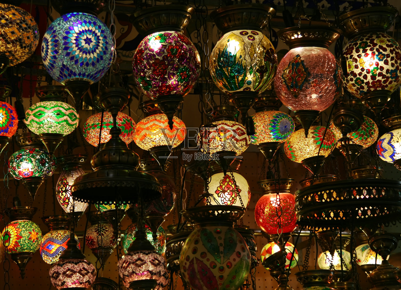 土耳其的灯照片摄影图片