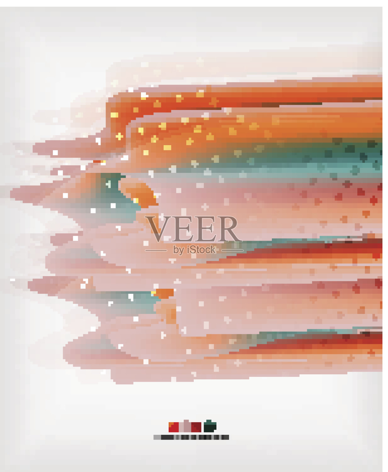 橙色直线几何背景插画图片素材