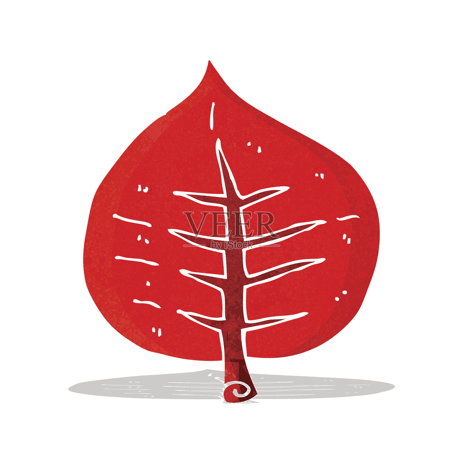 卡通叶插画图片素材