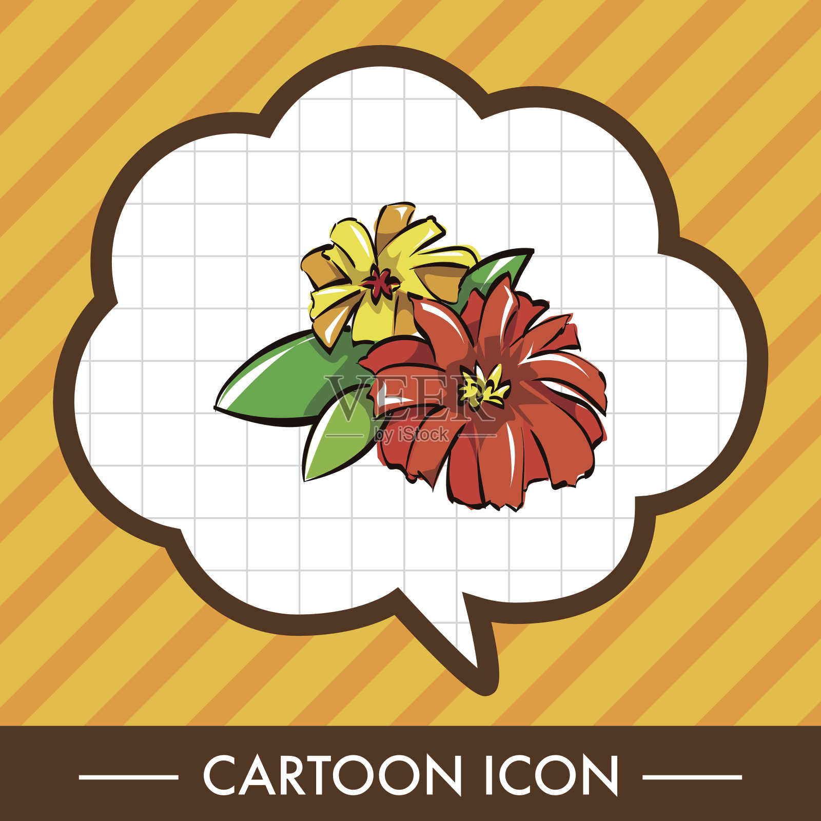 花卉主题元素向量,eps插画图片素材