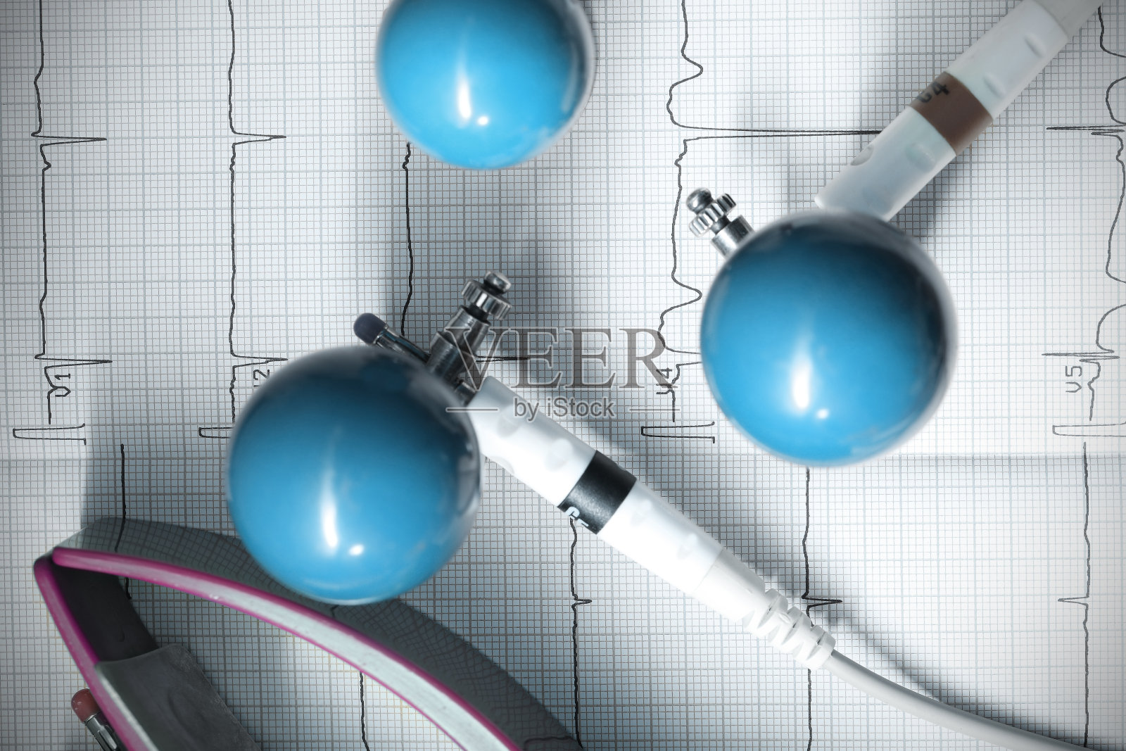 心电图记录附件照片摄影图片