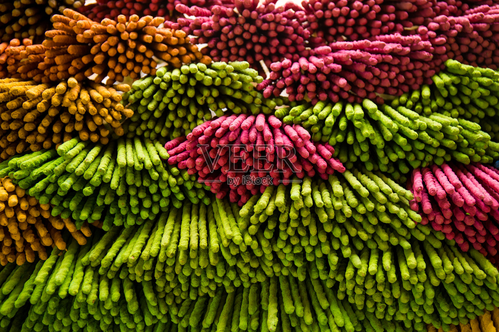 五彩缤纷的香棍,泰式照片摄影图片