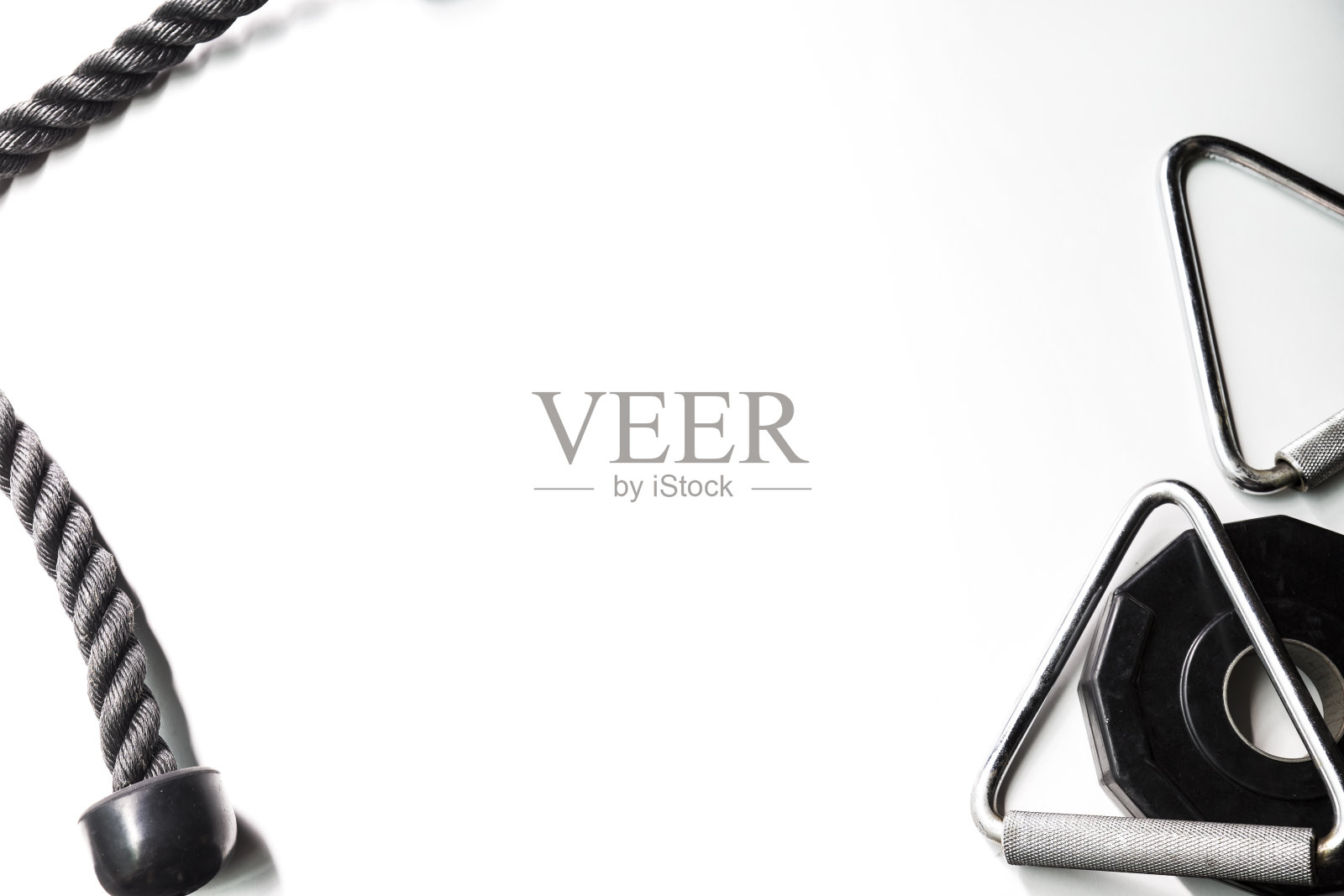 健身房设备白色背景孤立照片摄影图片