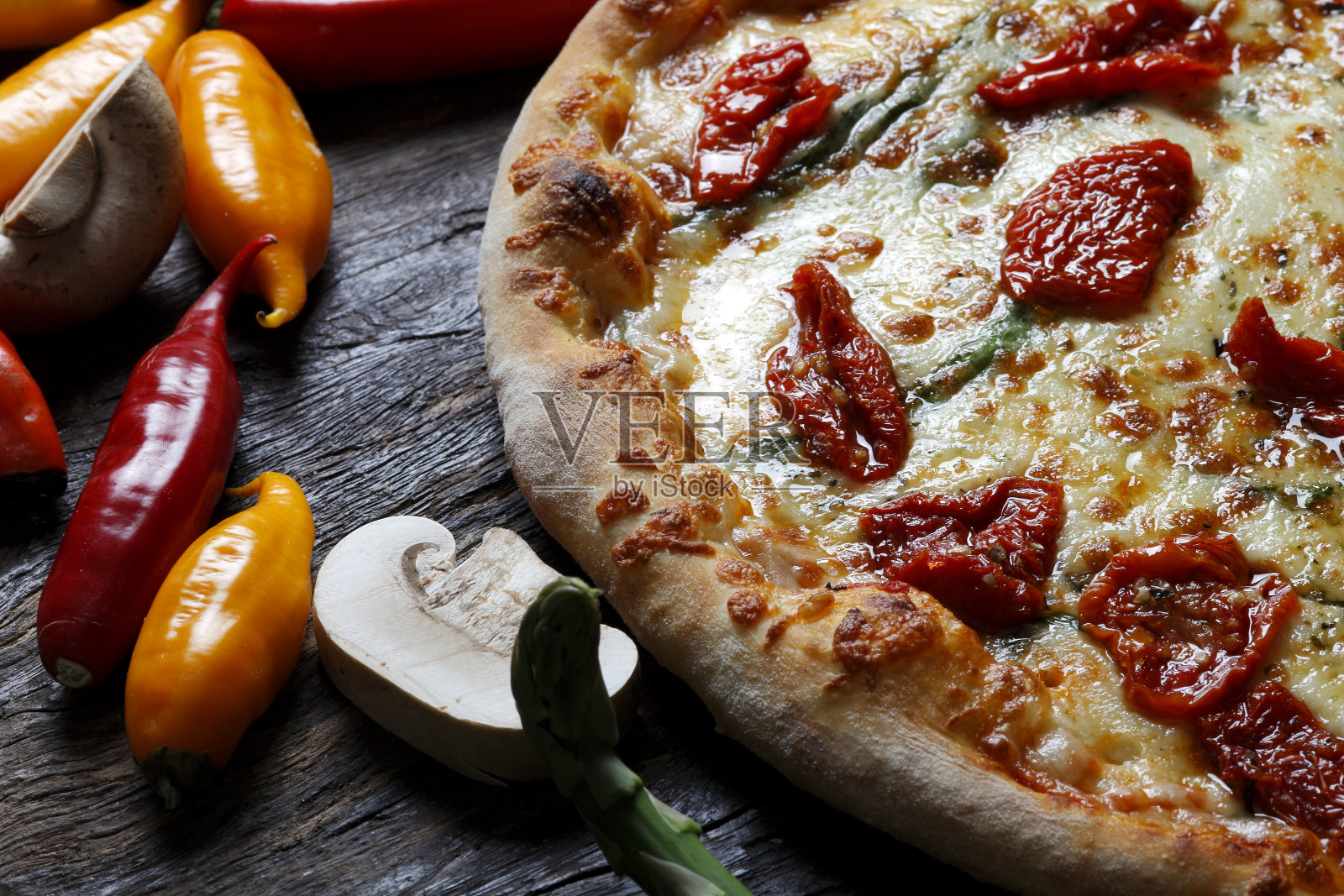 披萨上面照片摄影图片