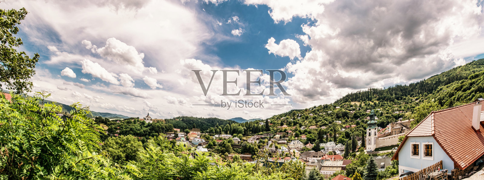 新城堡和旧城堡,美容滤镜照片摄影图片