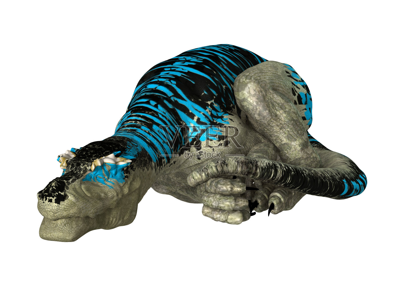 3D渲染恐龙霸王龙在白色照片摄影图片