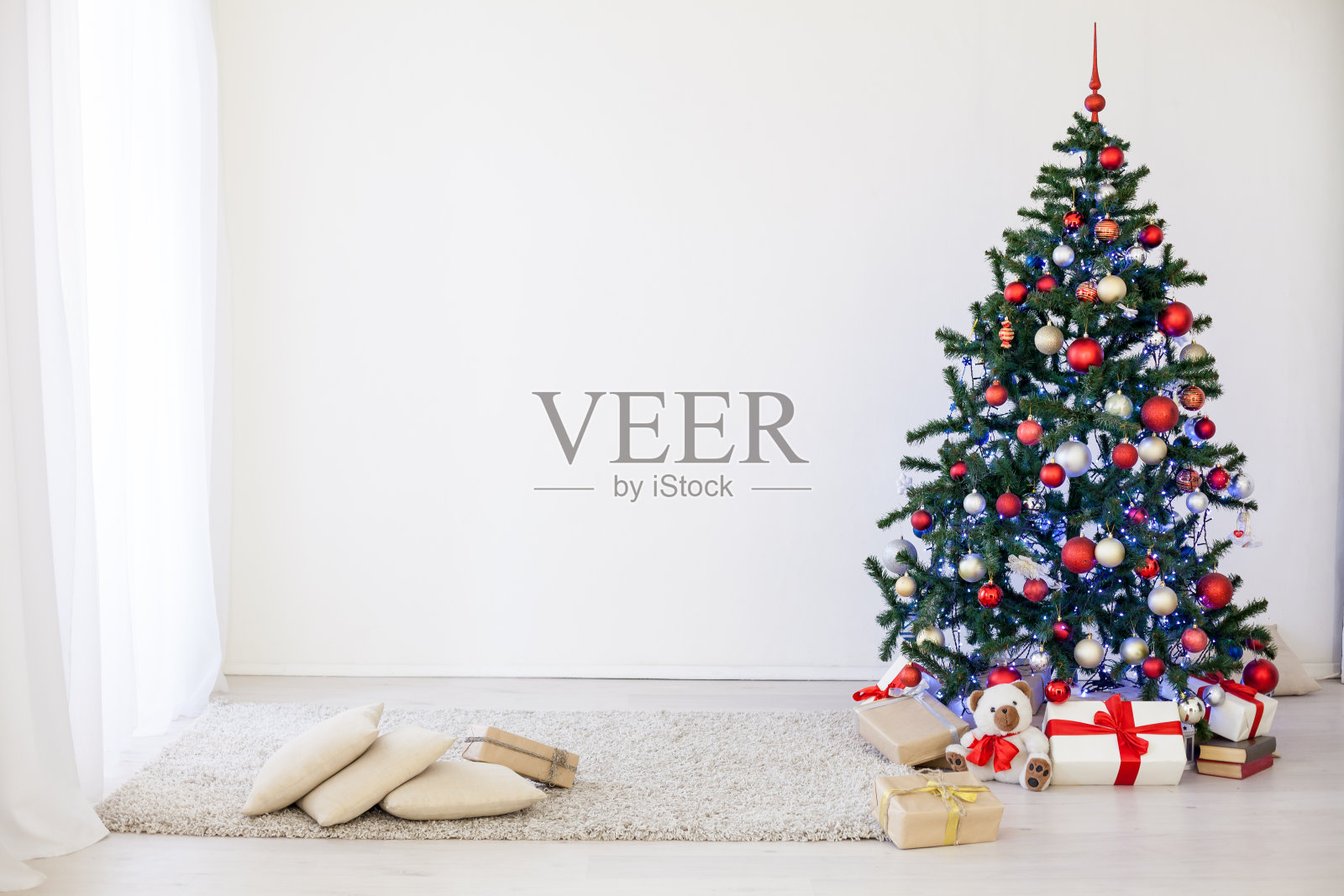 圣诞节在白厅的圣诞树照片摄影图片