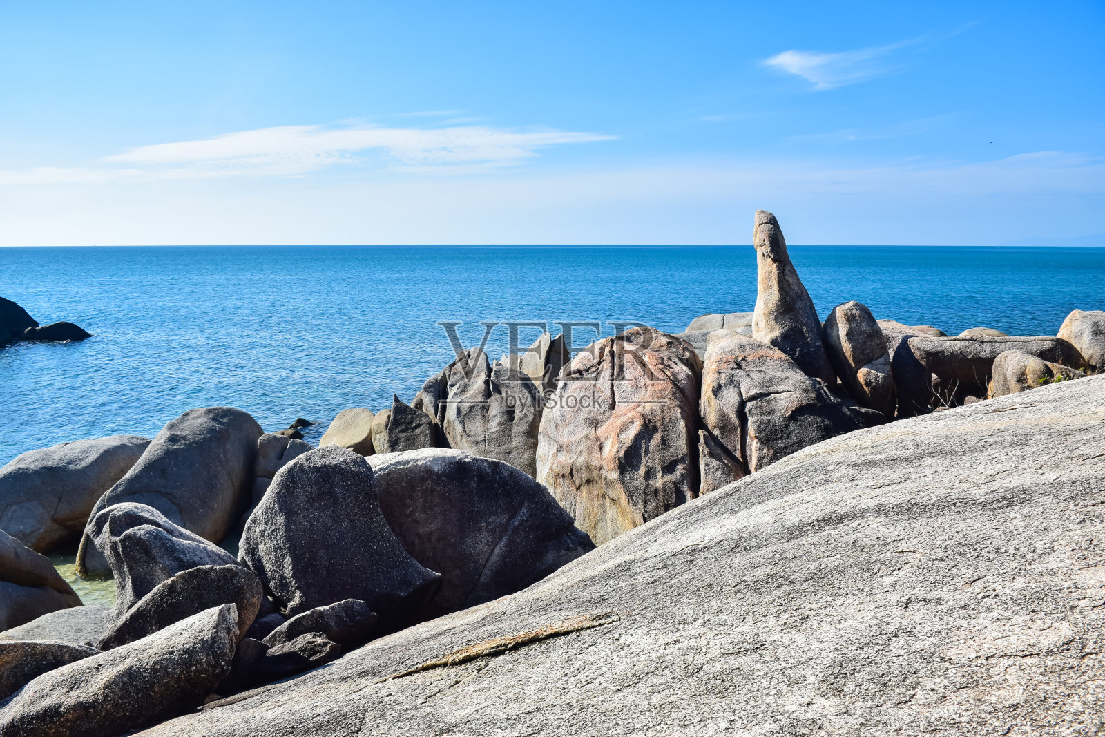 泰国苏梅岛的著名地标——欣塔欣雅海滩照片摄影图片