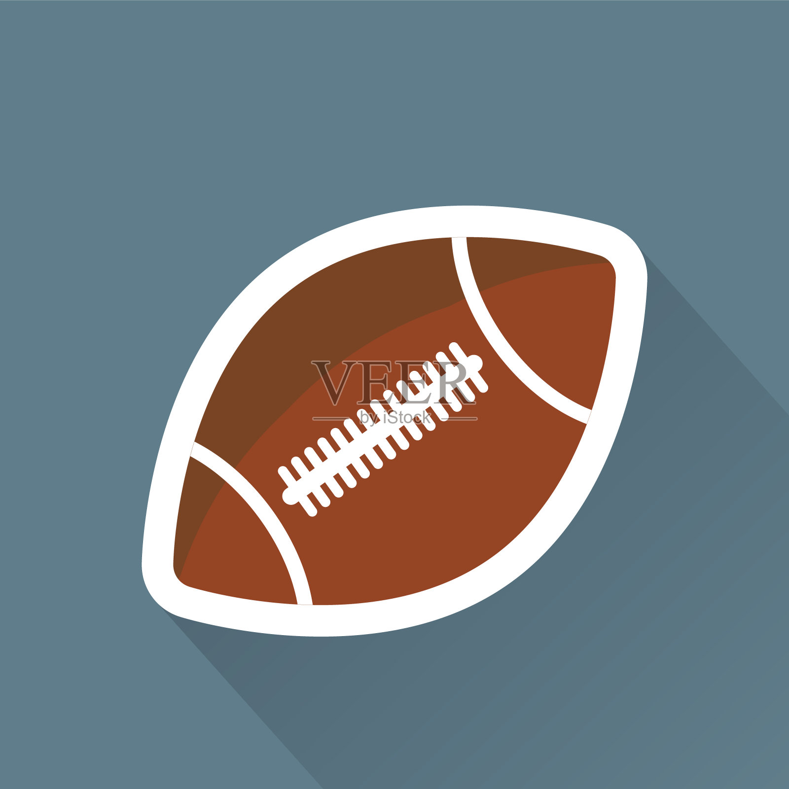 橄榄球图标插画图片素材