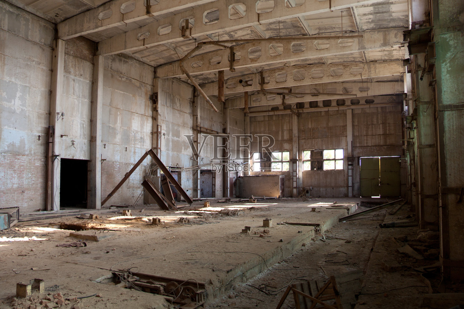 废弃的工业建筑照片摄影图片