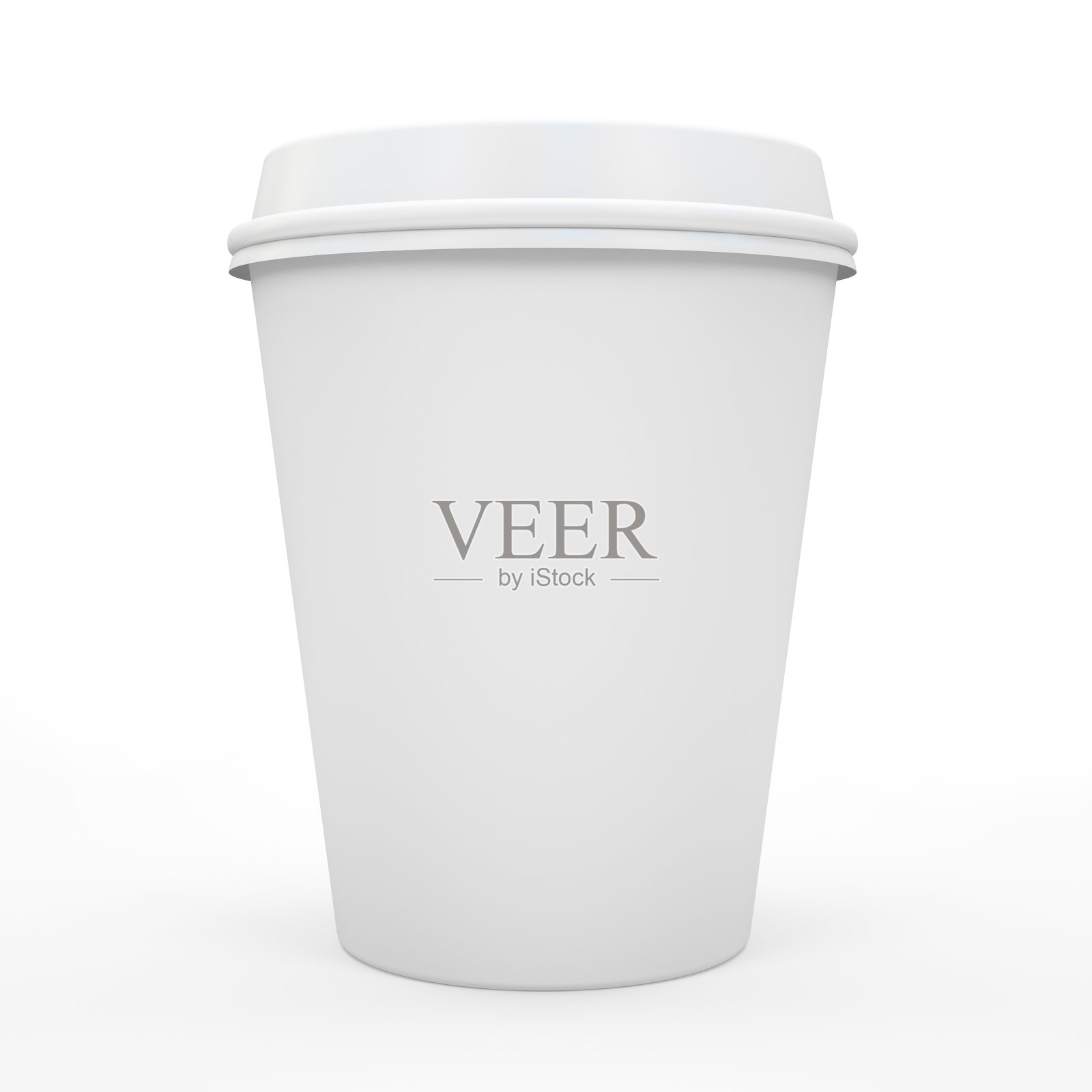 咖啡杯孤立的白色背景3D渲染照片摄影图片