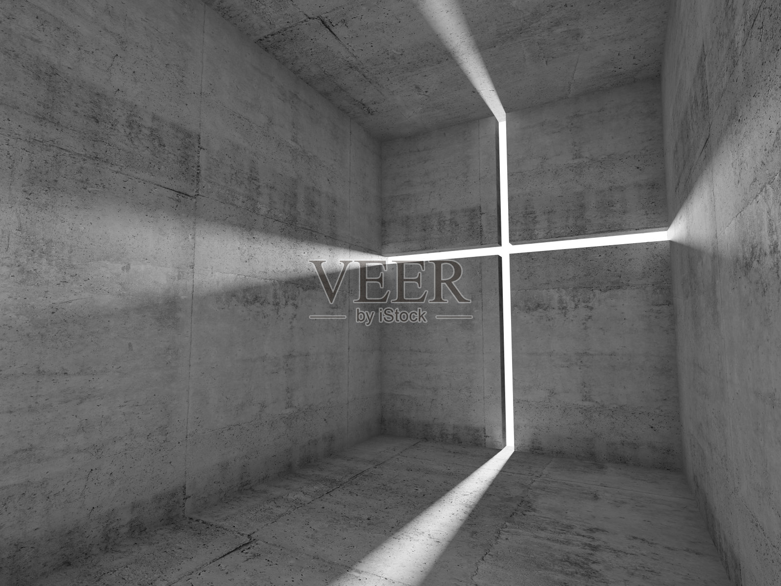 混凝土墙上的十字灯照片摄影图片