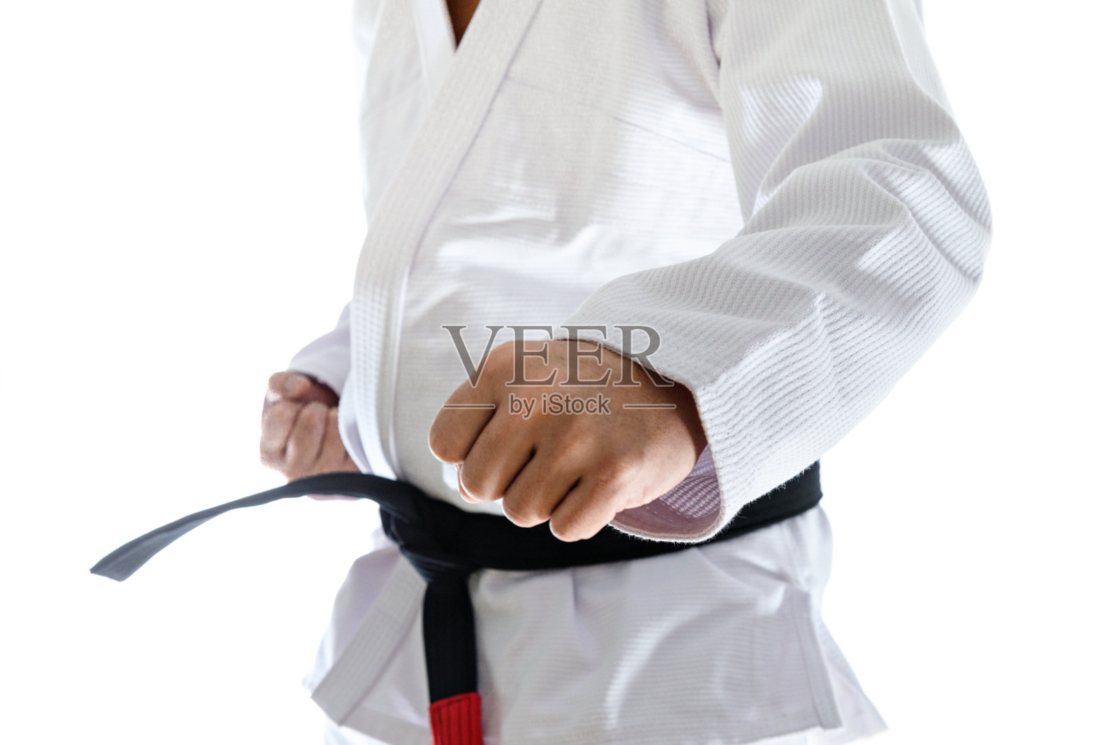 黑带空手道选手照片摄影图片