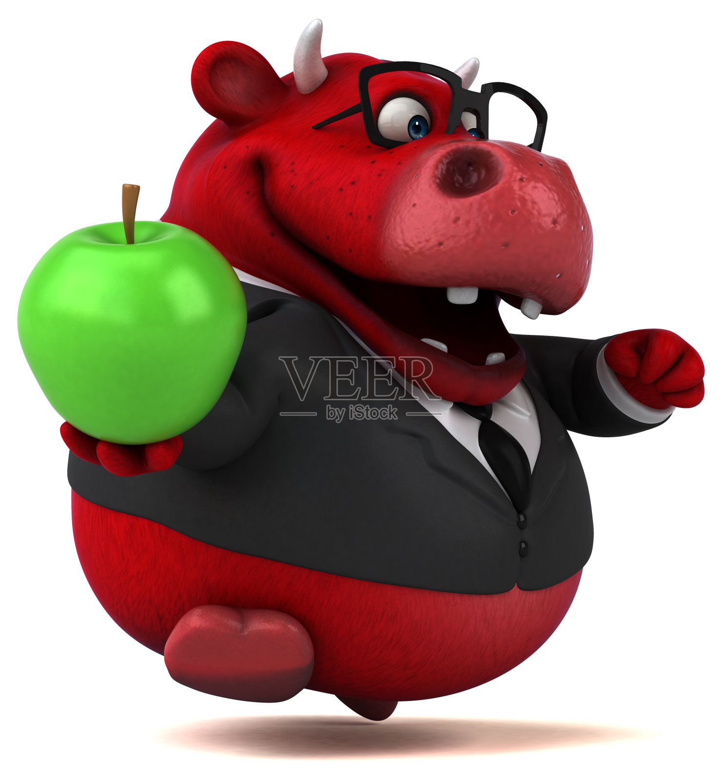 红牛- 3D插图照片摄影图片