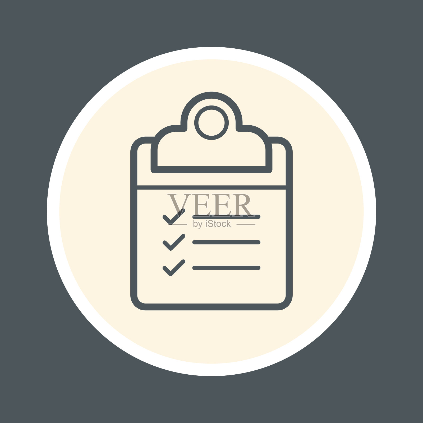 检查表的图标插画图片素材