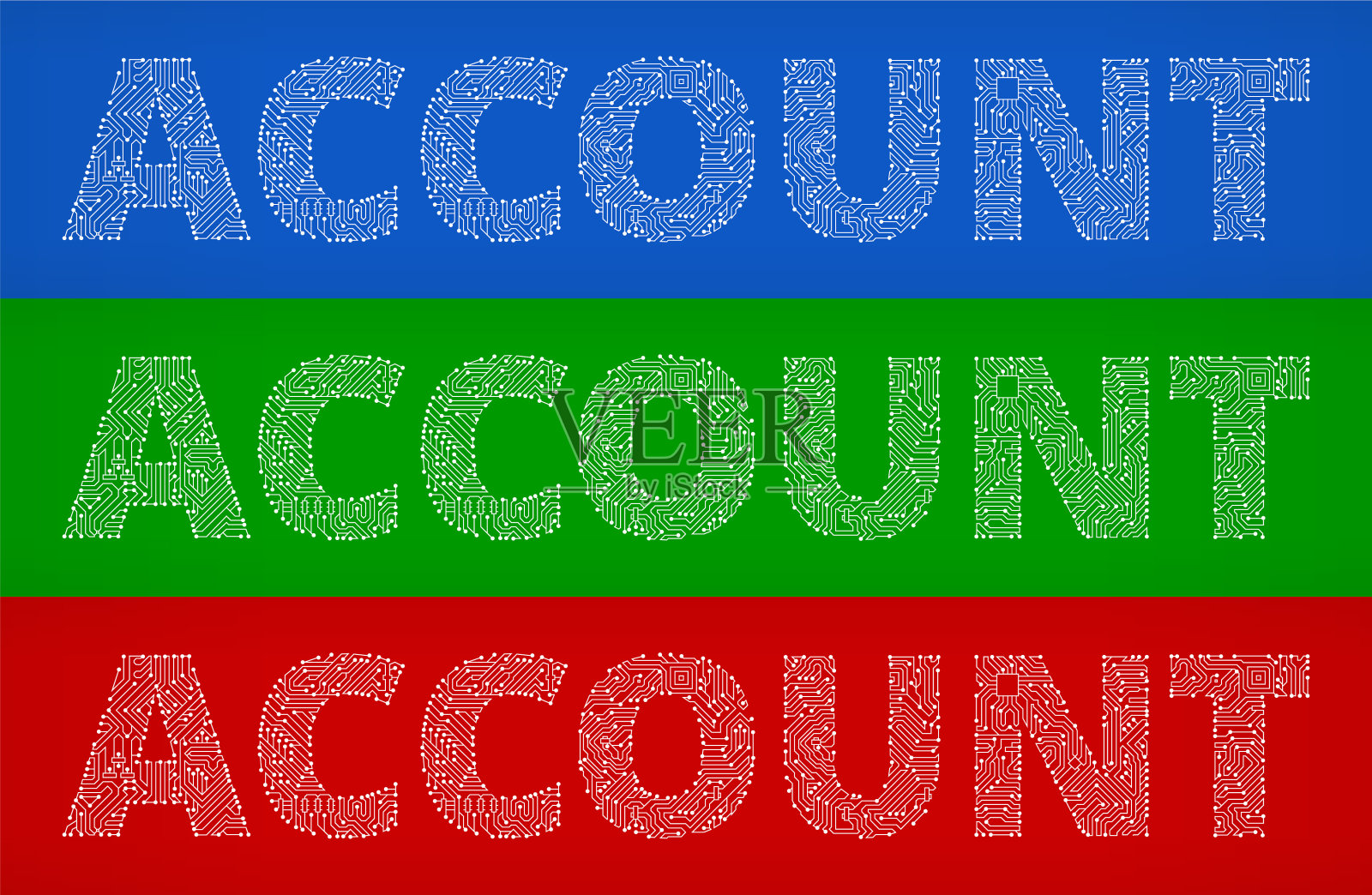 帐户电路板颜色矢量背景插画图片素材