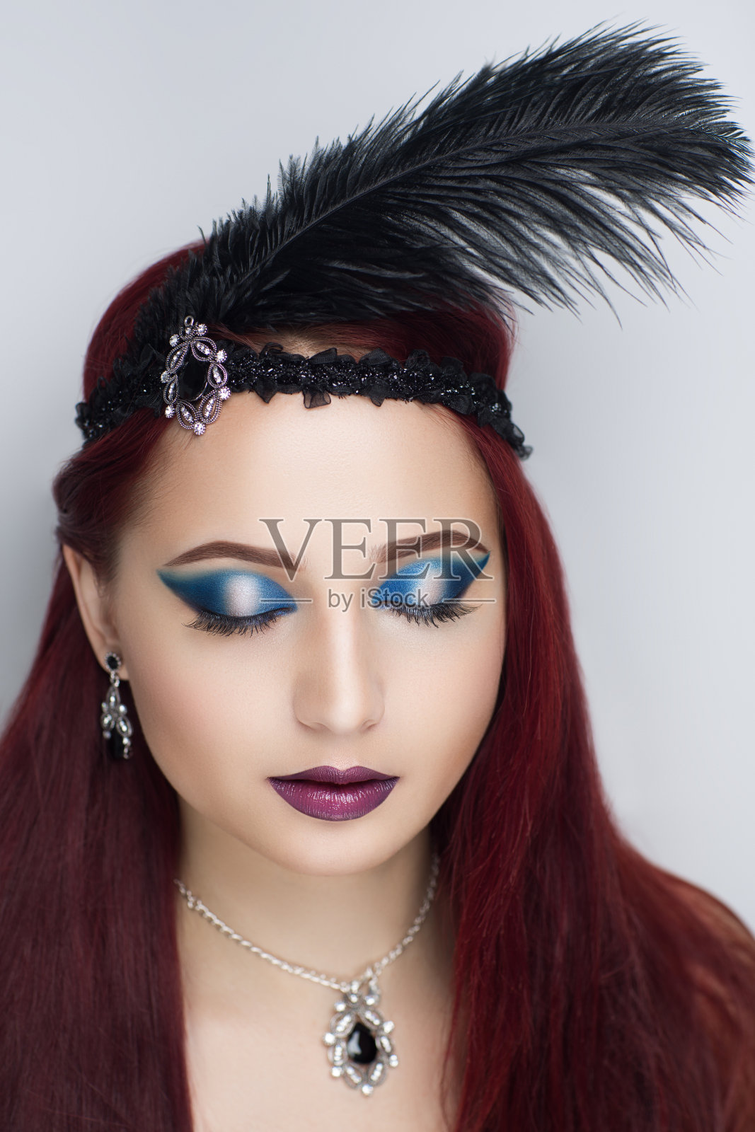 美丽女孩的脸照片摄影图片