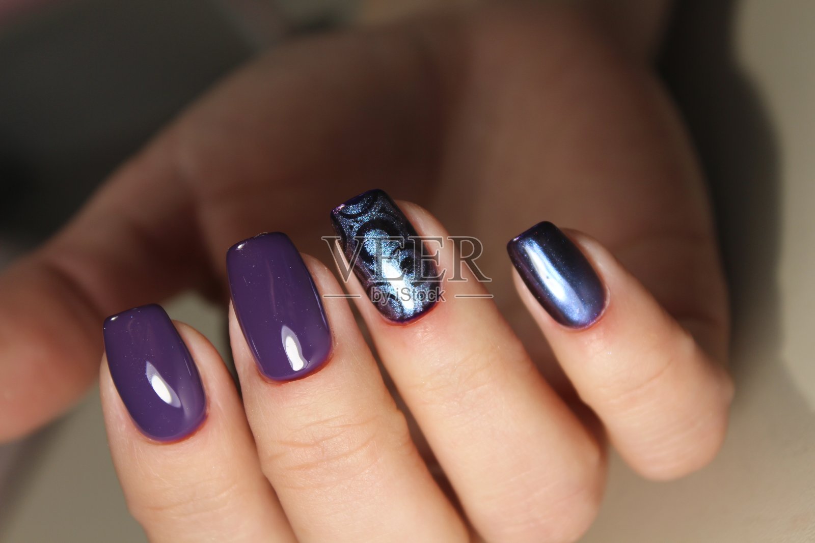 美甲艺术设计。照片摄影图片