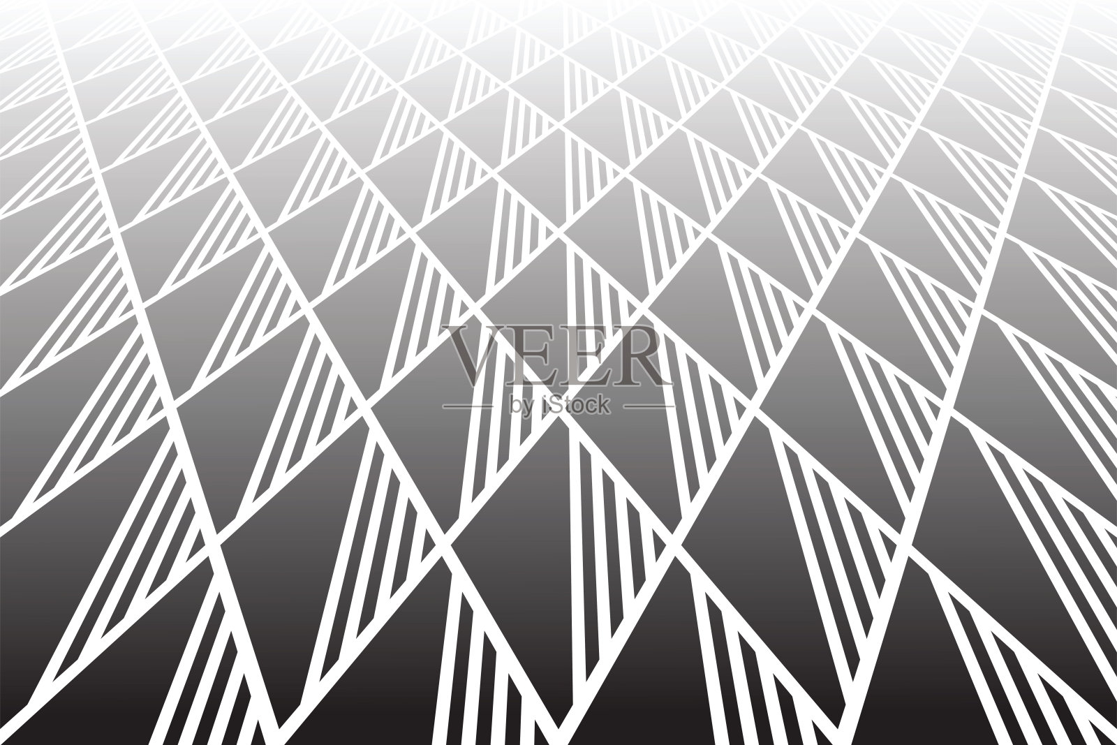 几何图案。透视图。插画图片素材