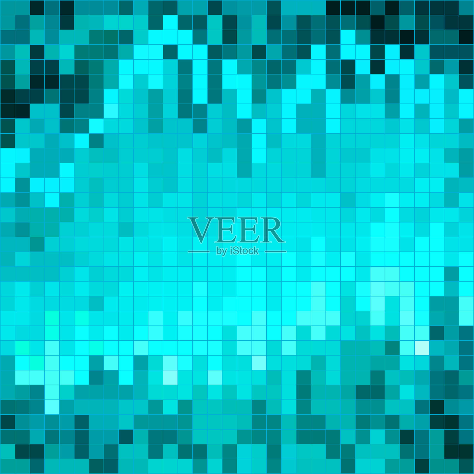 像素蓝色几何背景矢量插图插画图片素材