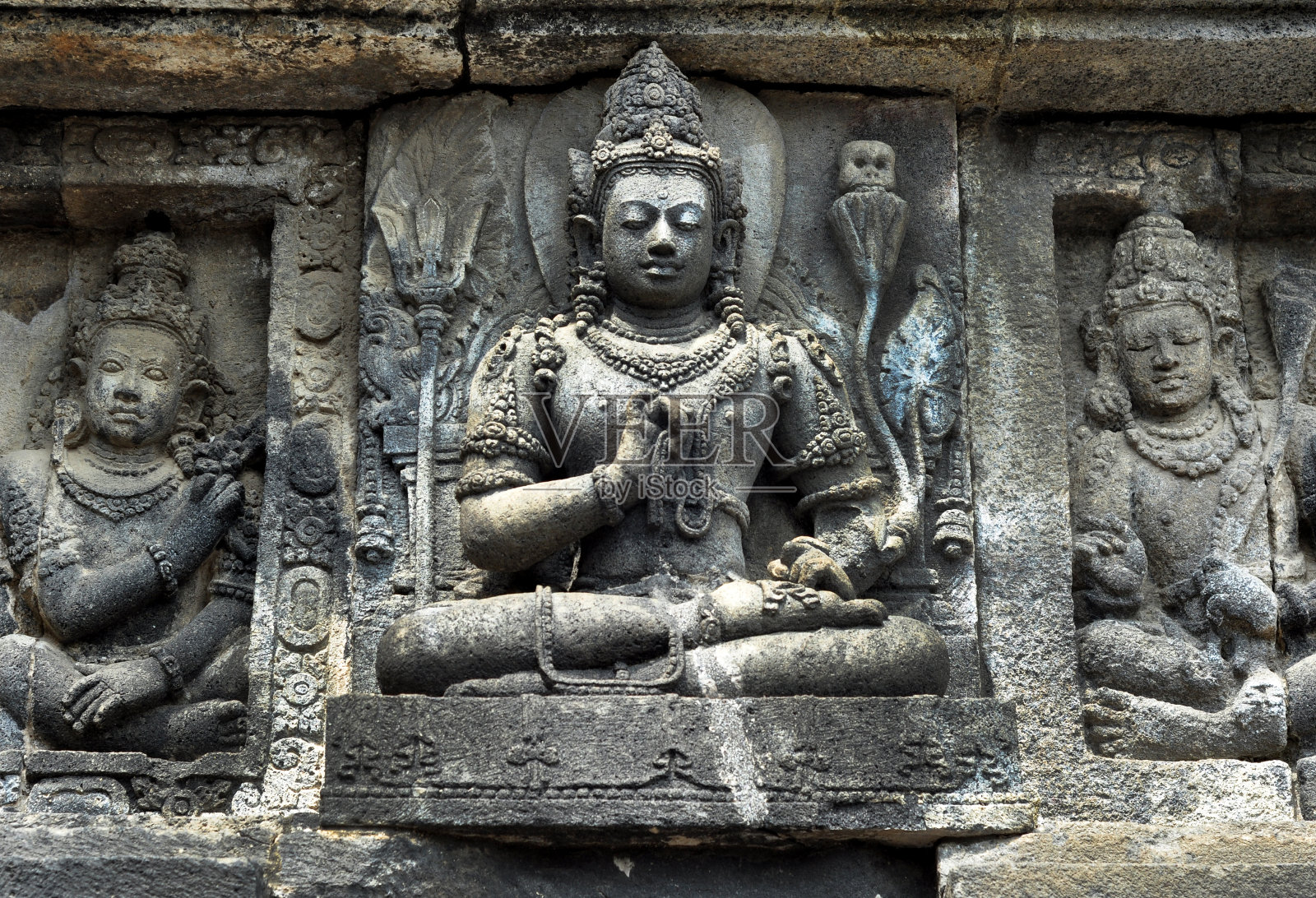 Prambanan寺庙救援照片摄影图片