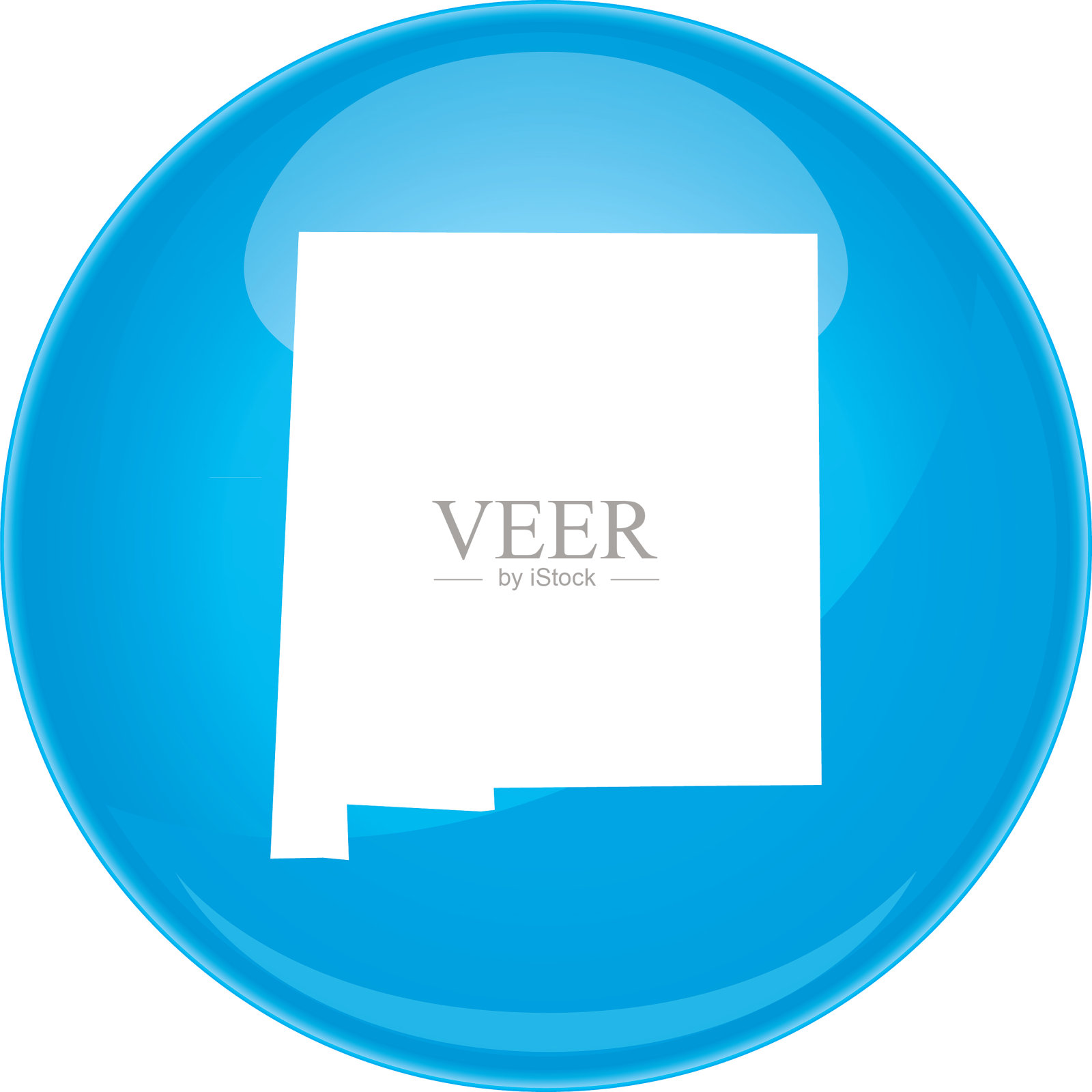 新墨西哥球体地图插画图片素材