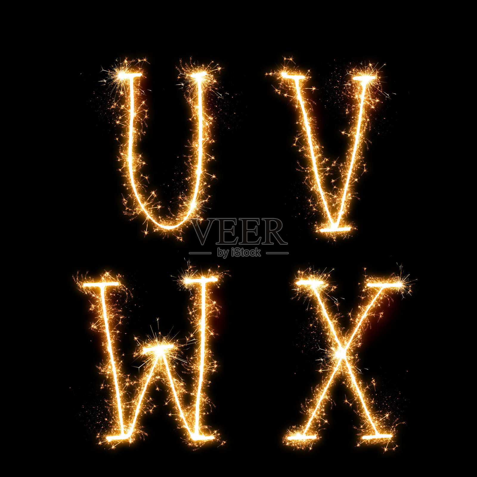 假日闪耀字母表照片摄影图片