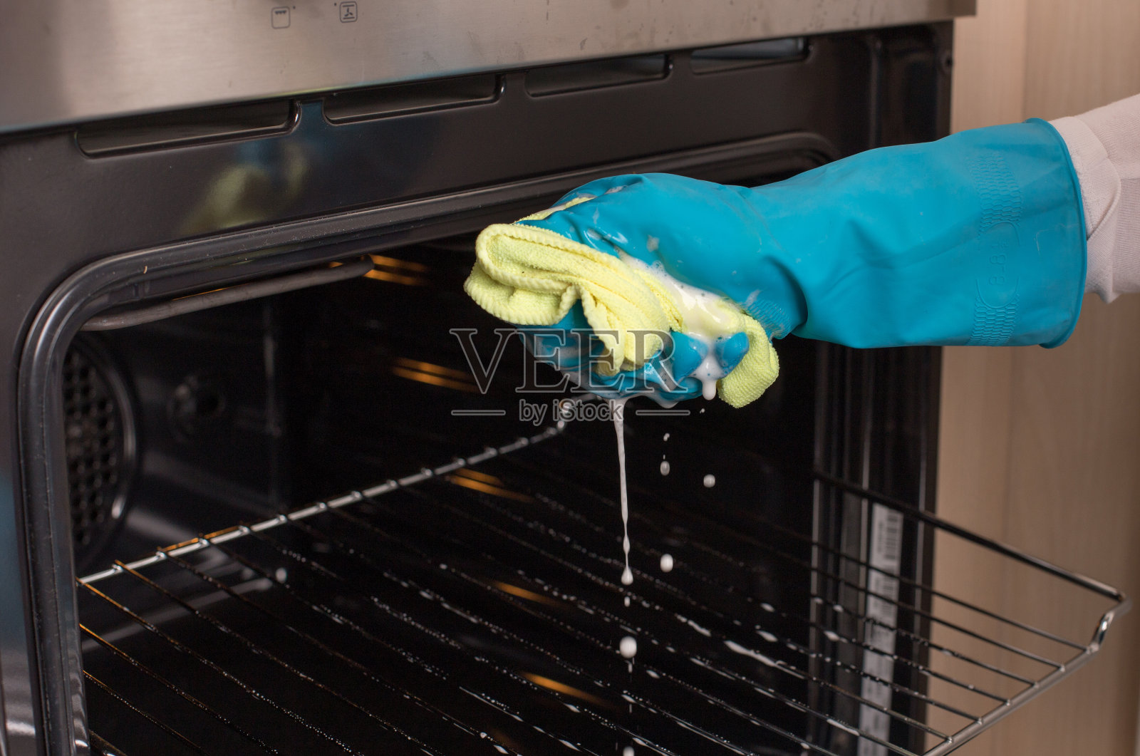 烤箱清洁概念照片摄影图片