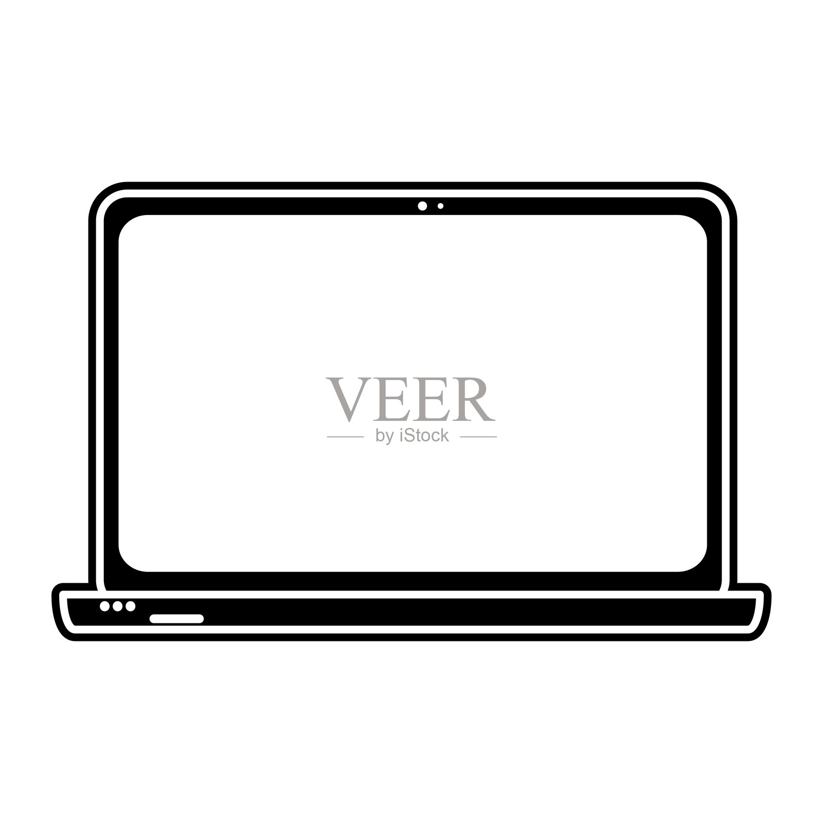 孤立的笔记本电脑设计插画图片素材