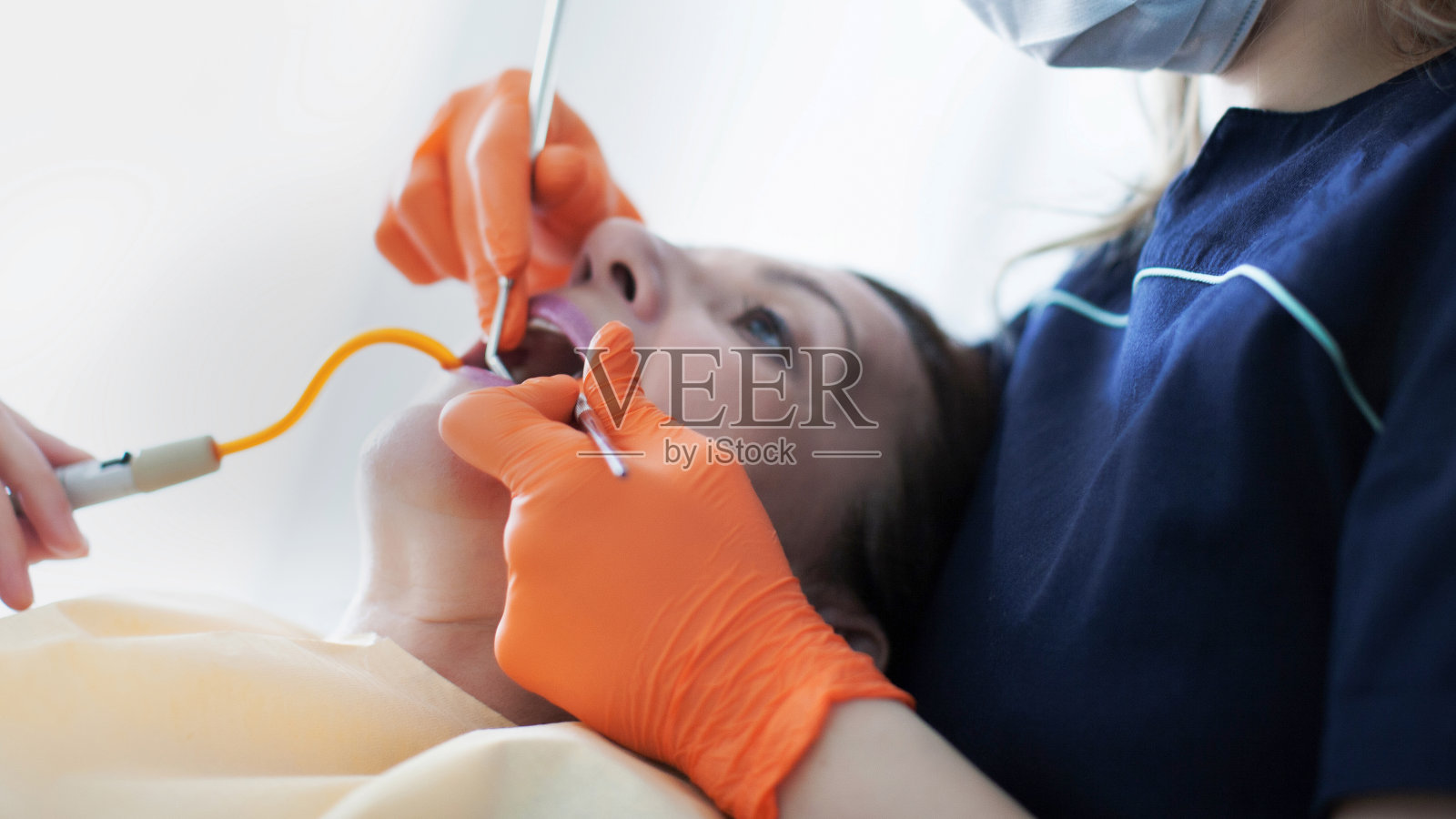 牙科检查照片摄影图片