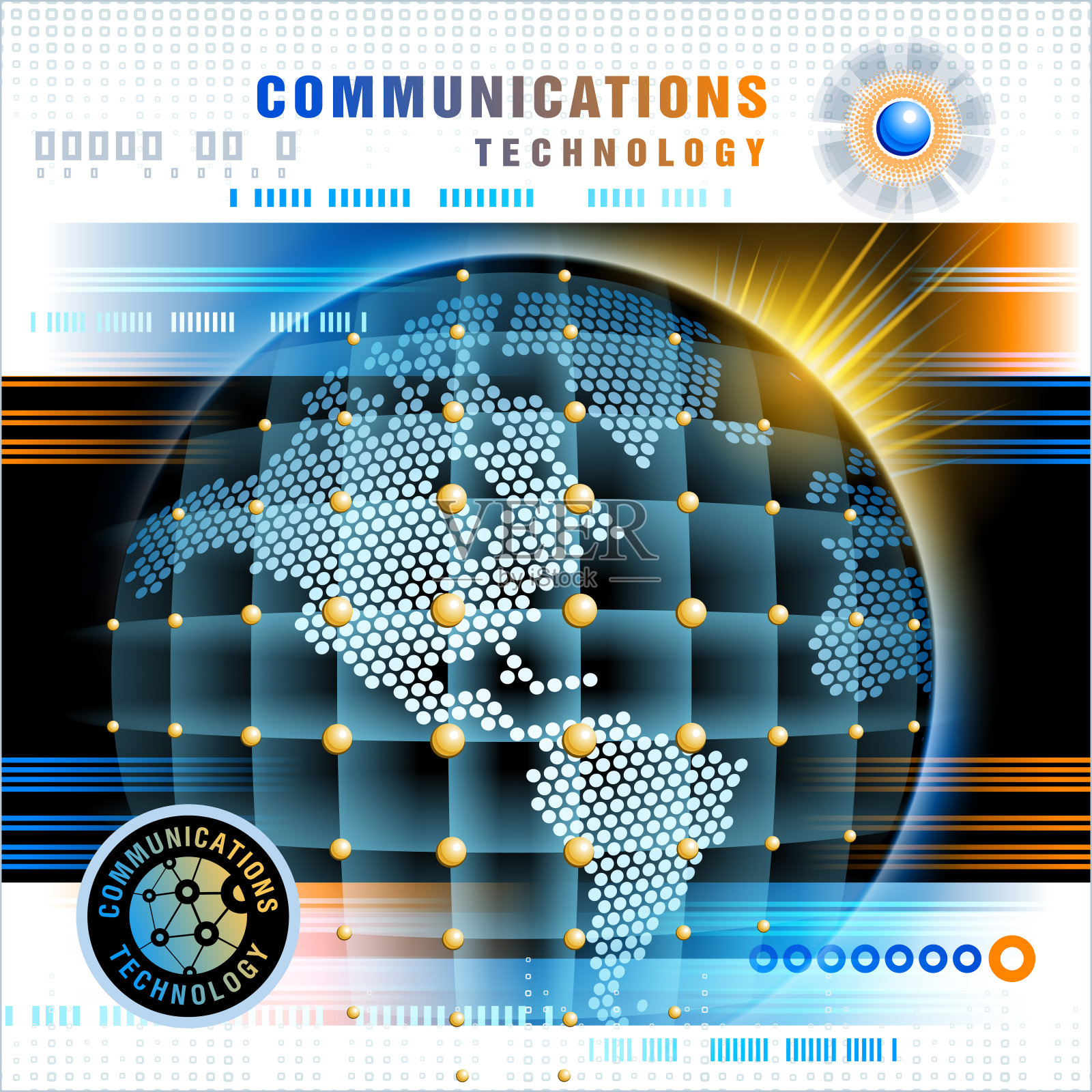 全球通信插画图片素材