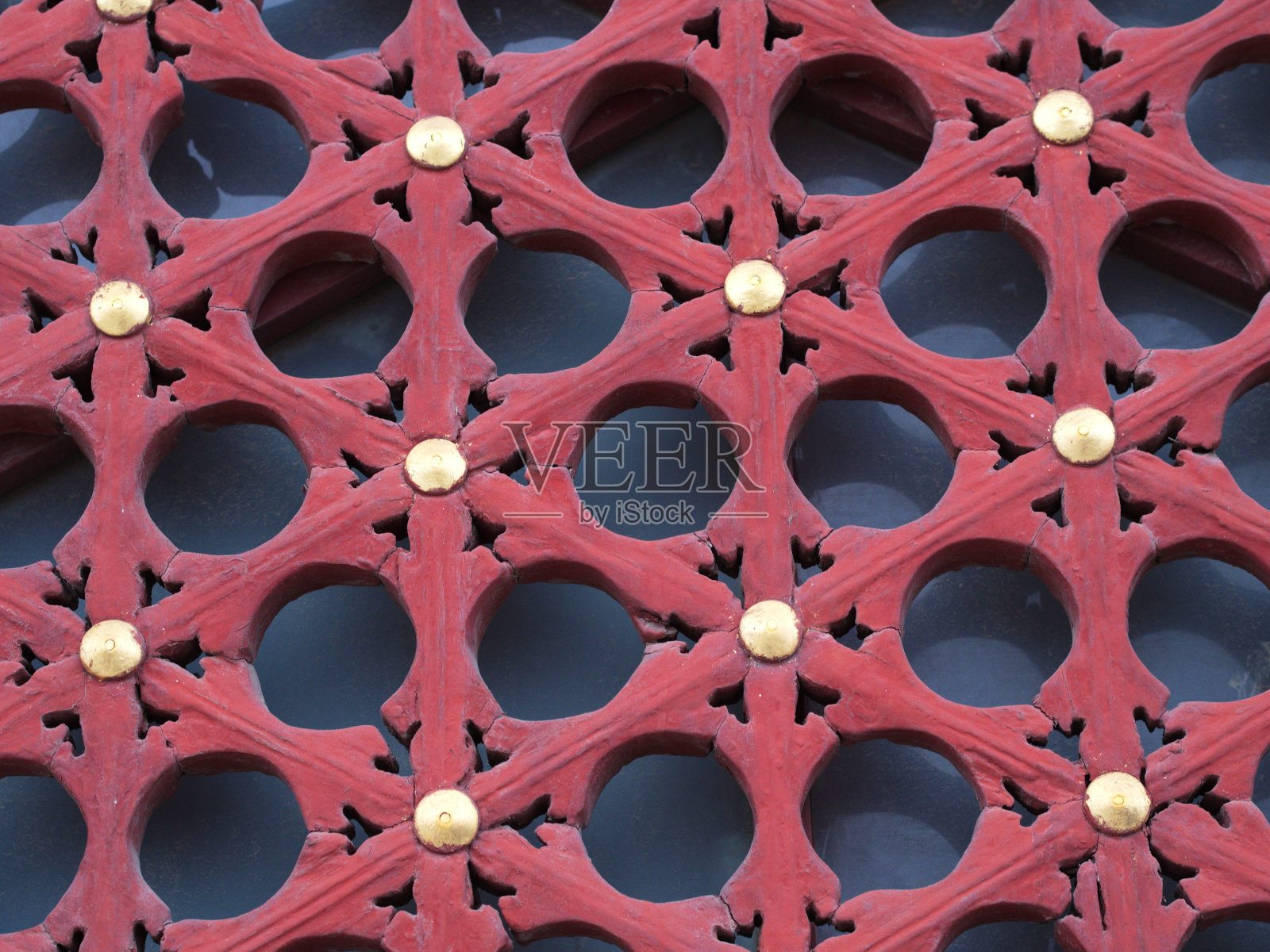 详细介绍了天坛。门,窗户和屋顶。2017年10月20日,中国北京。照片摄影图片