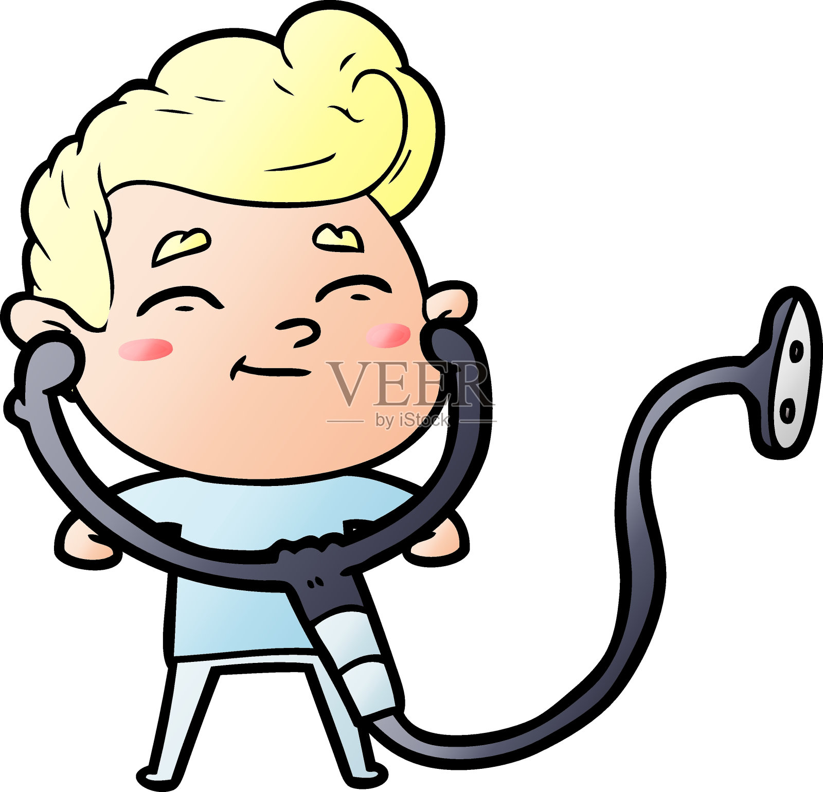 快乐的卡通的人设计元素图片