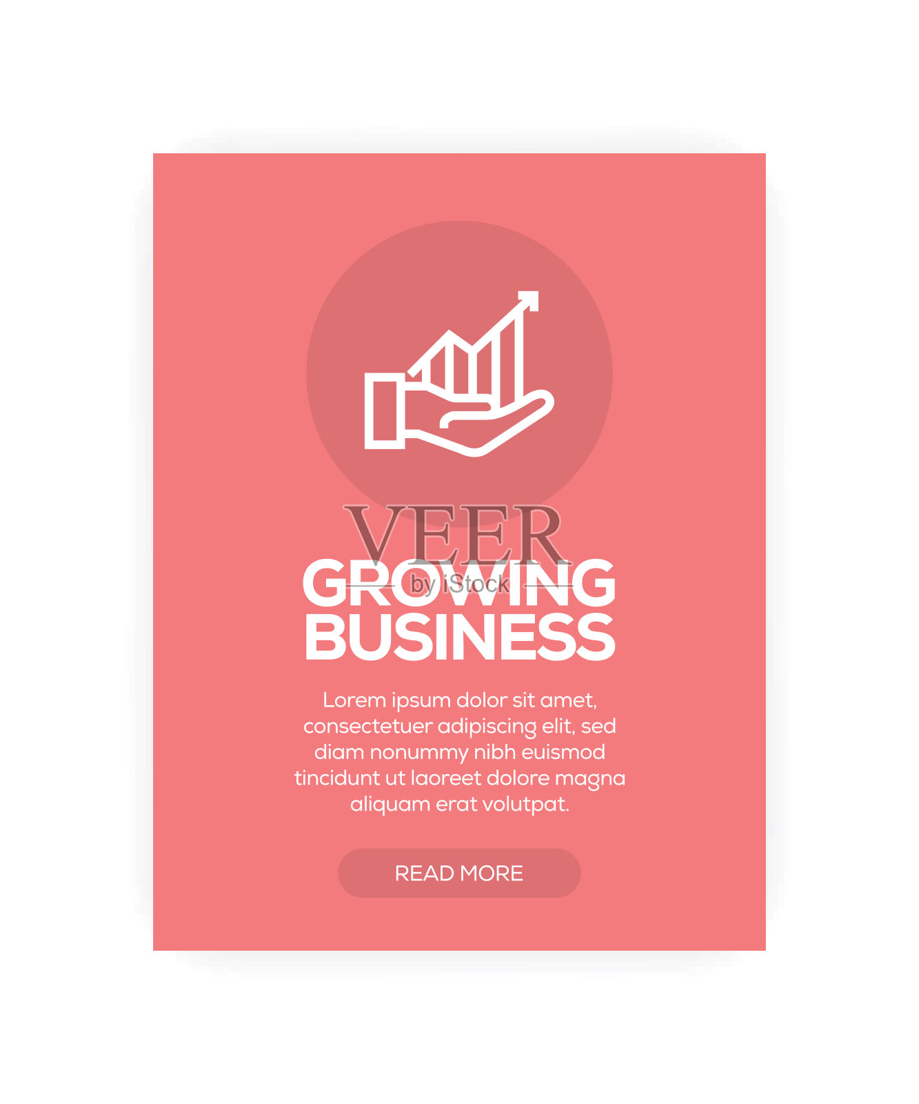 日益增长的经营理念插画图片素材