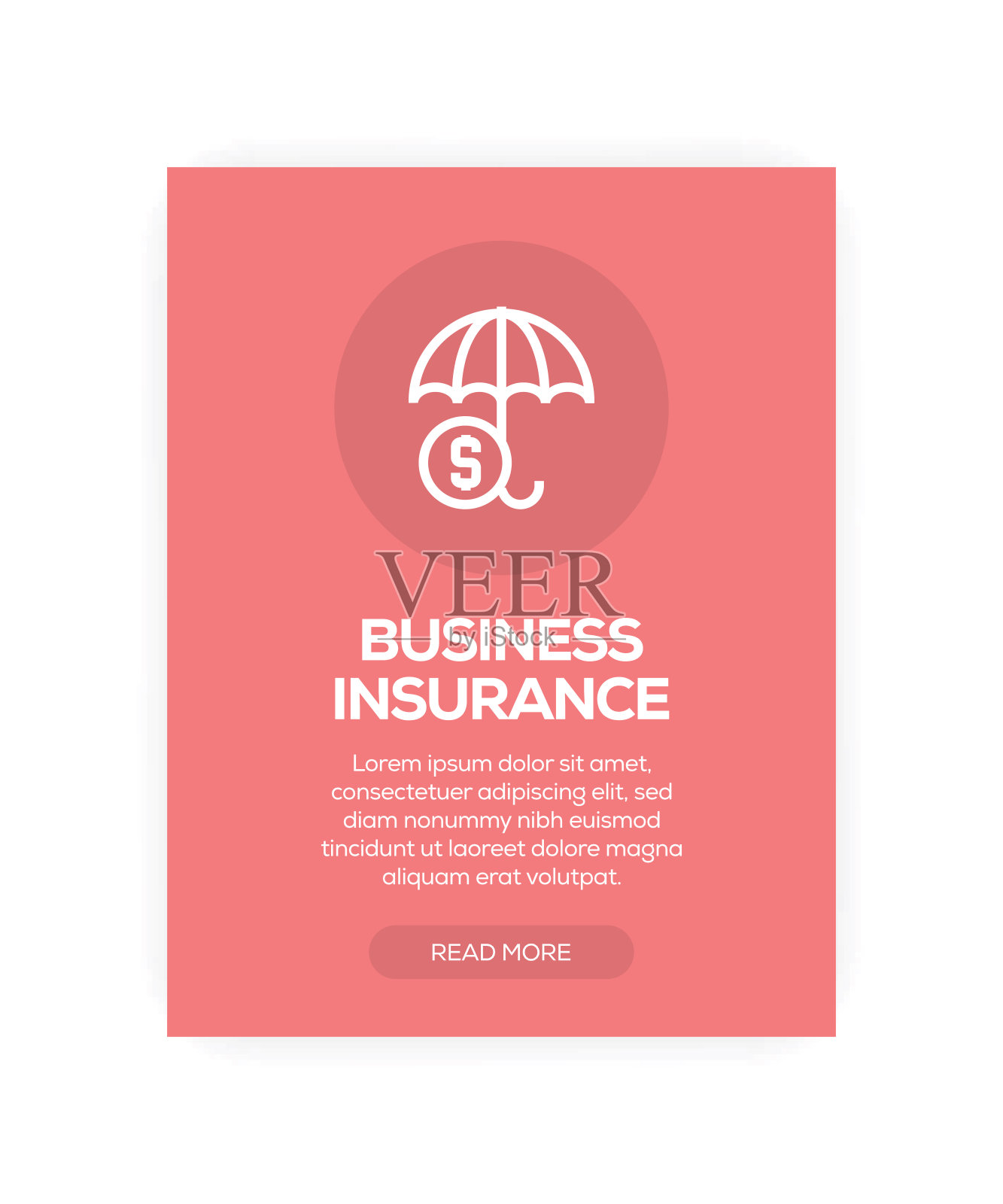 商业保险的概念插画图片素材