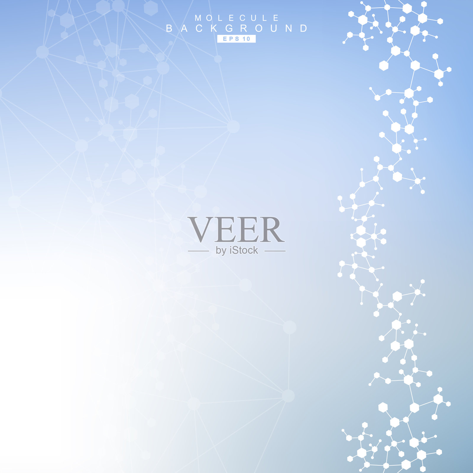 结构分子和通讯Dna,原子,神经元。科学概念为您的设计。用点连接线。医学,技术,化学,科学背景。矢量图插画图片素材