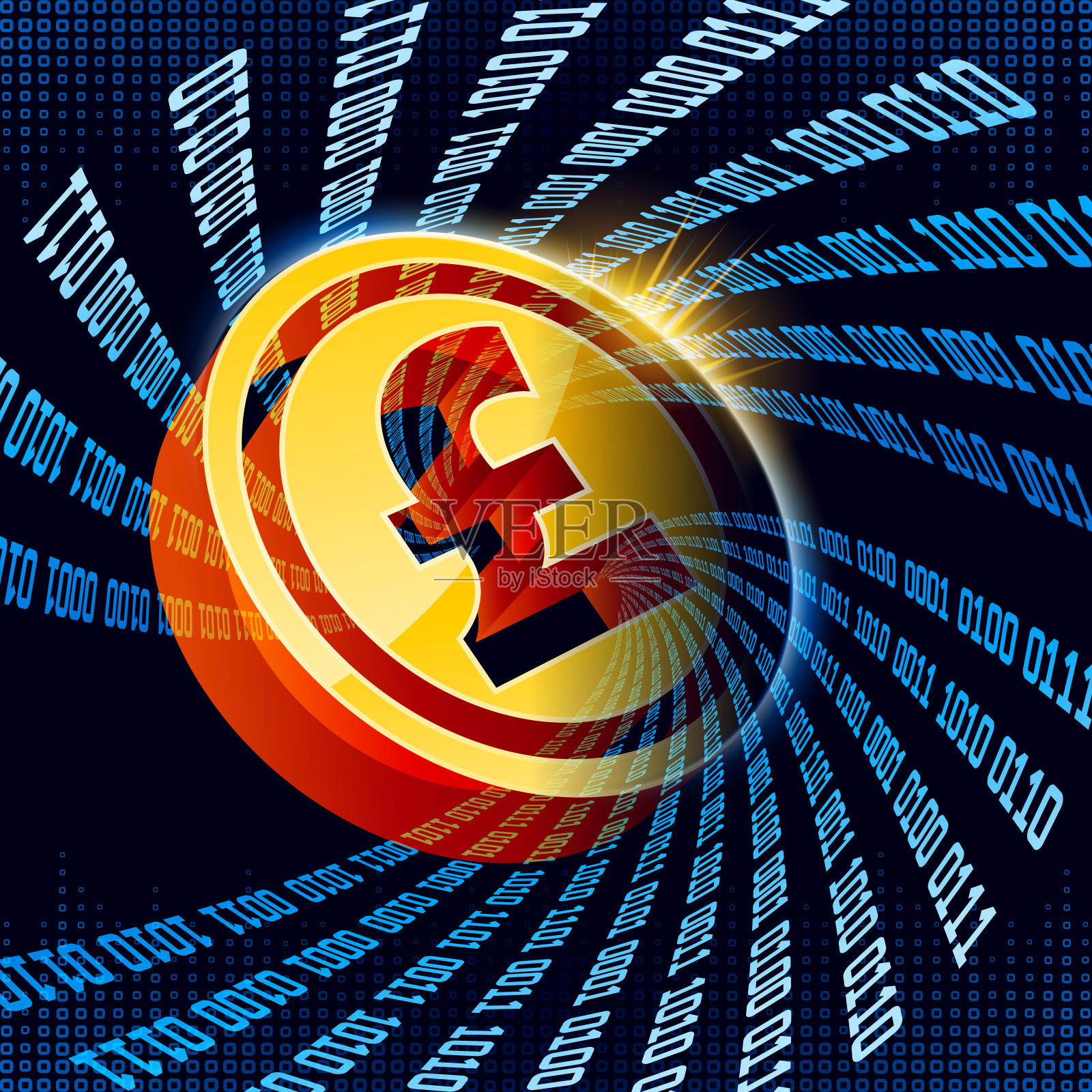 全球金融比特币插画图片素材