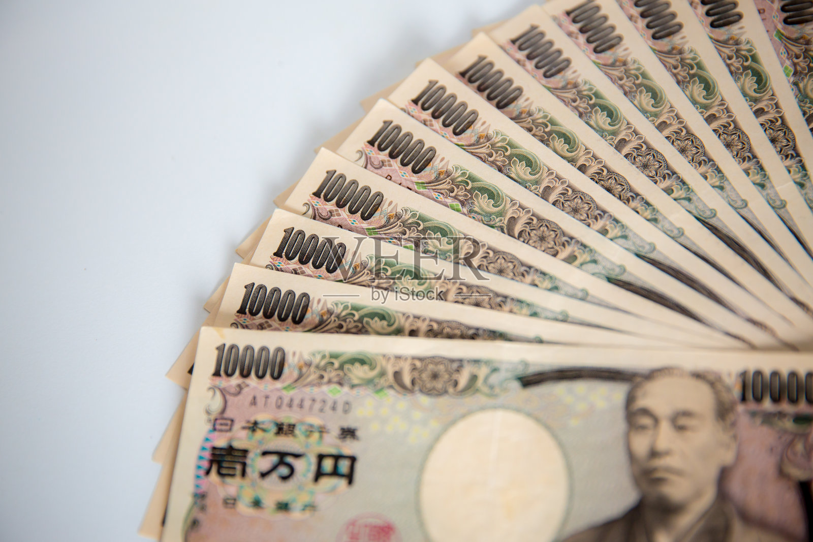 1万日元钞票,层层叠1万日元日本钞票照片摄影图片