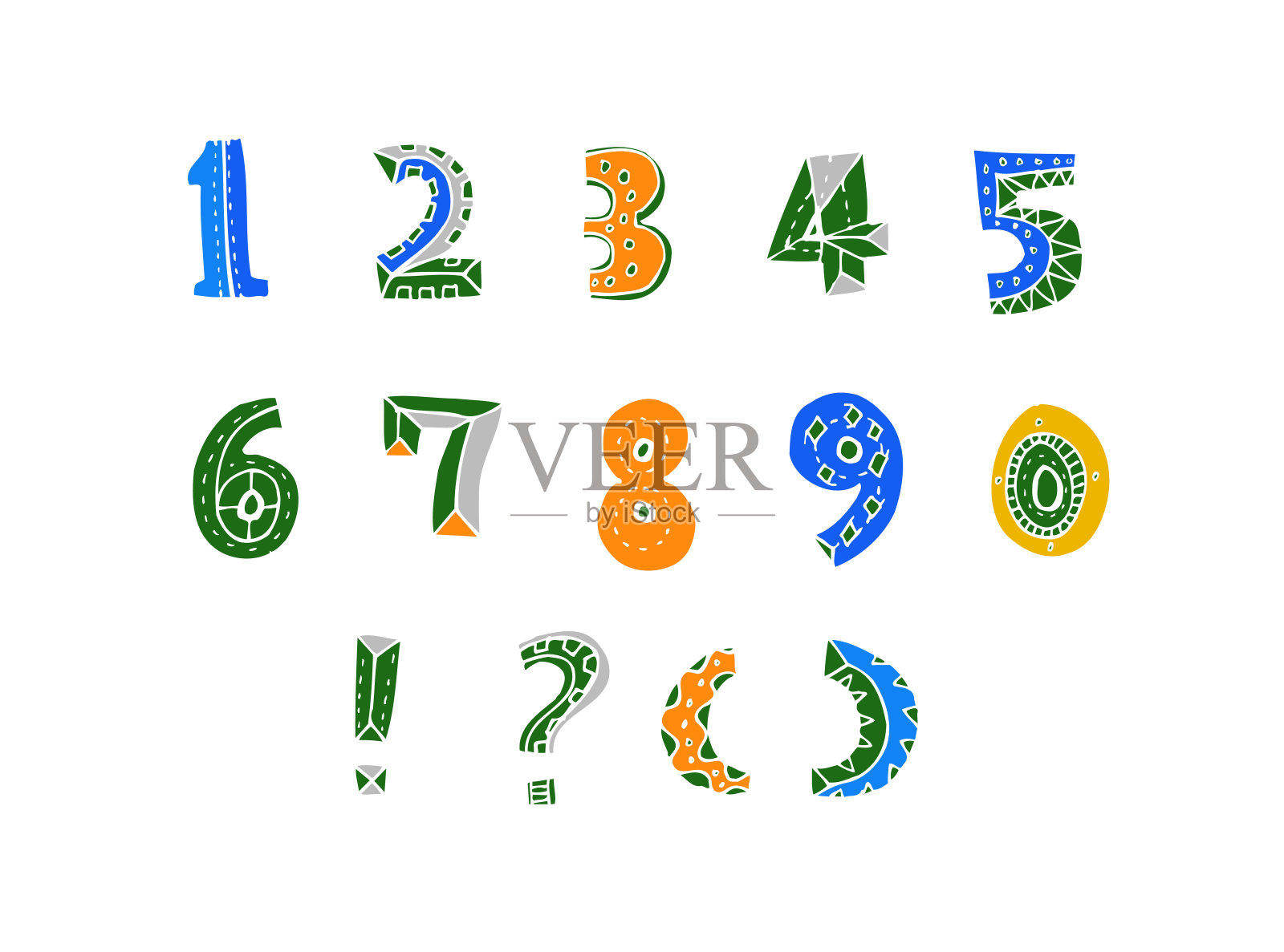 矢量字体图标素材