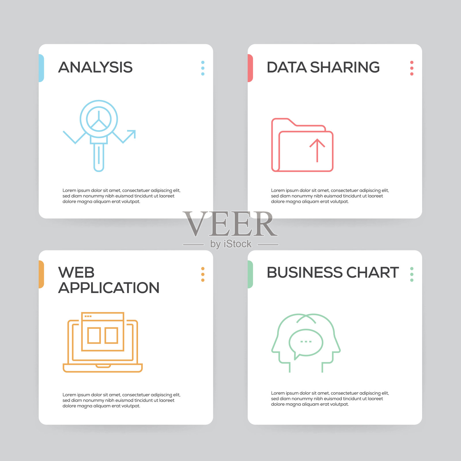 工作流和商业信息图设计模板插画图片素材