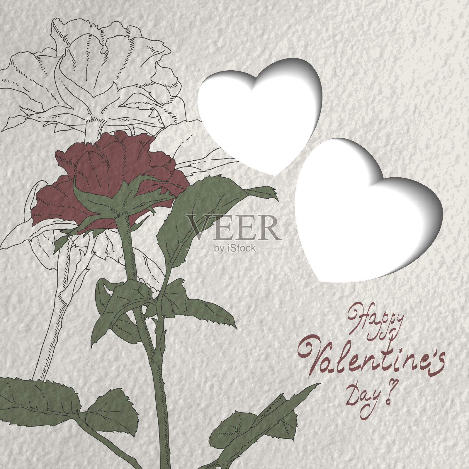 情人节贺卡设计模板素材