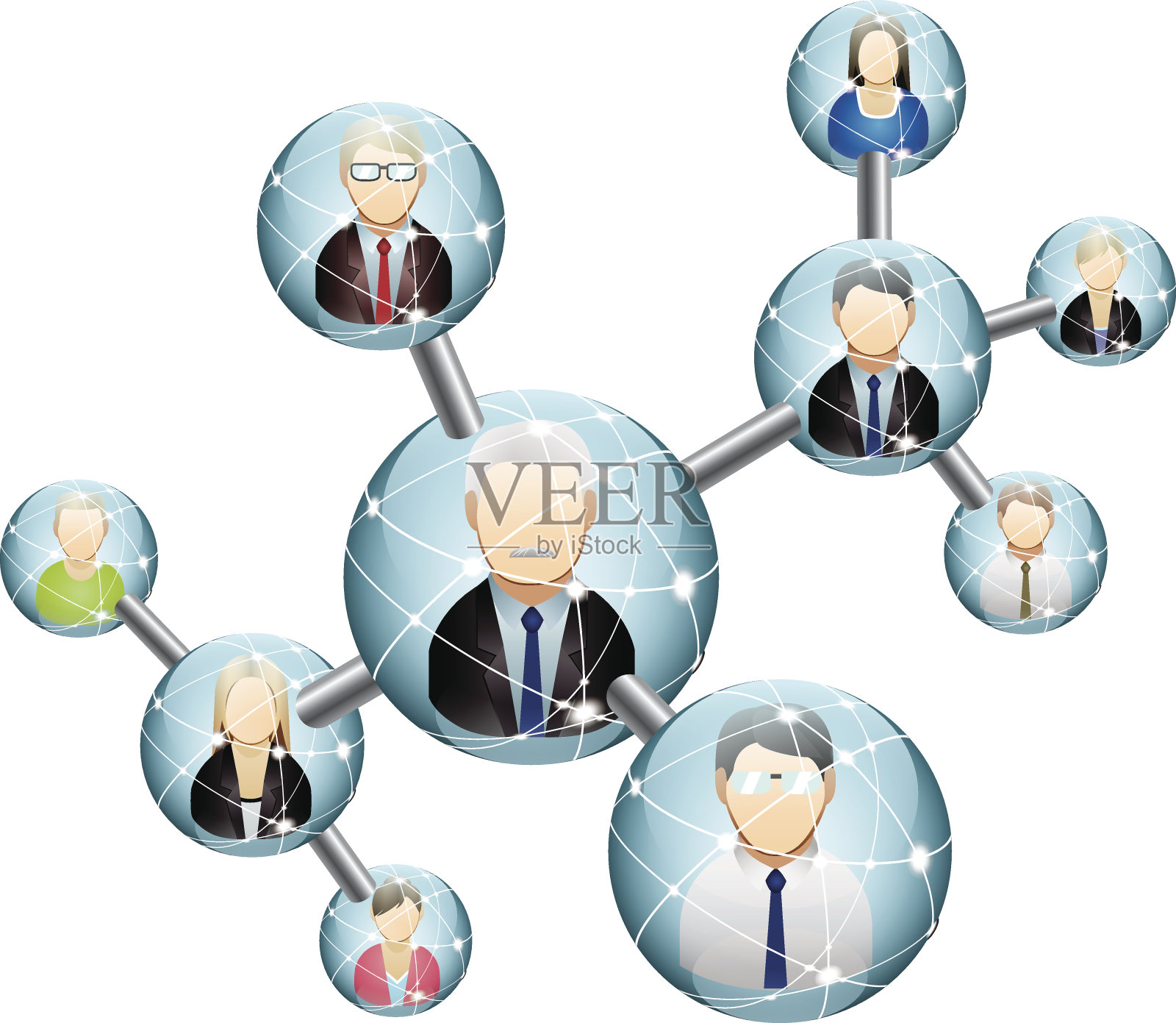 团队的网络插画图片素材