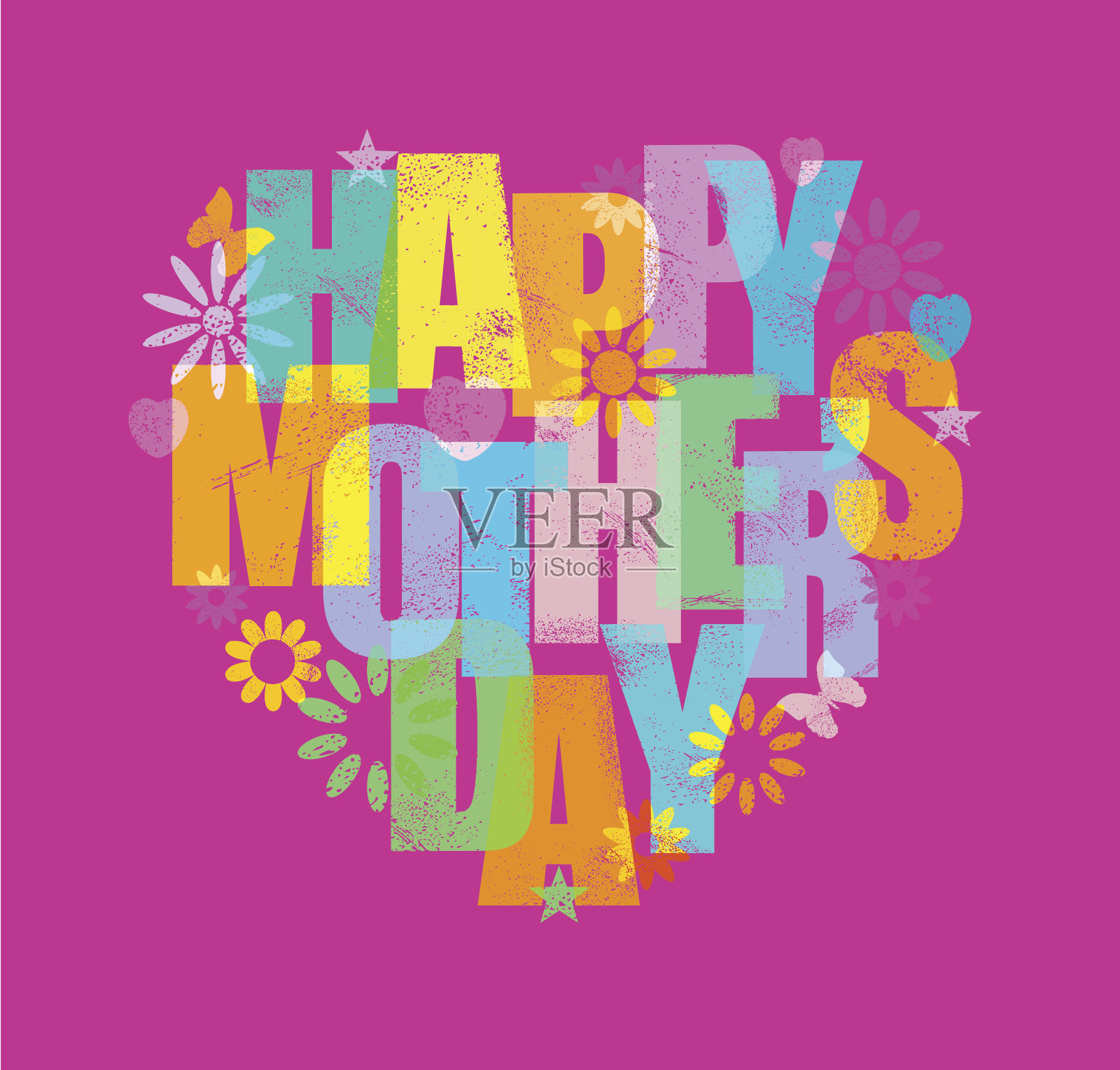 母亲节卡片插画图片素材