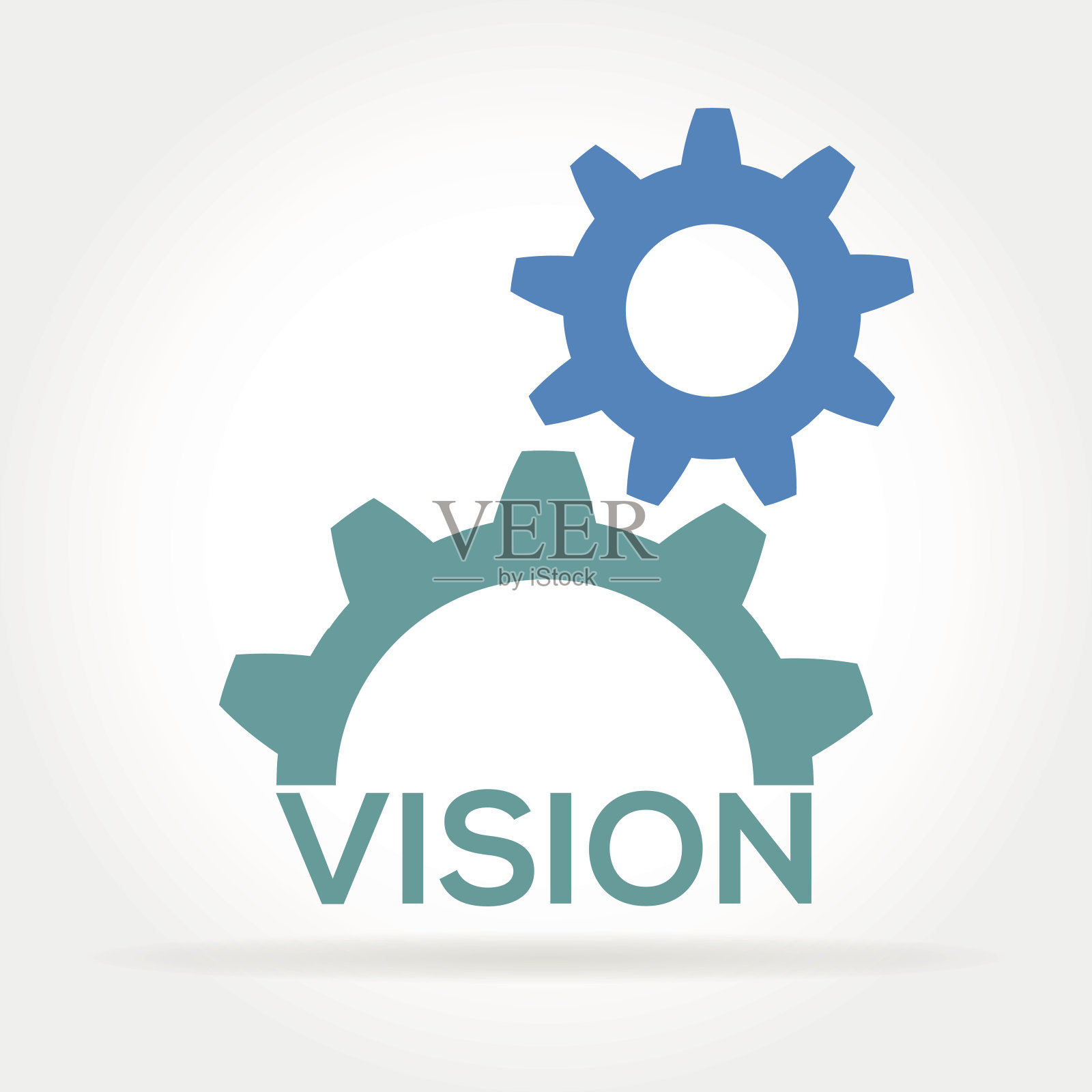视觉齿轮插画图片素材