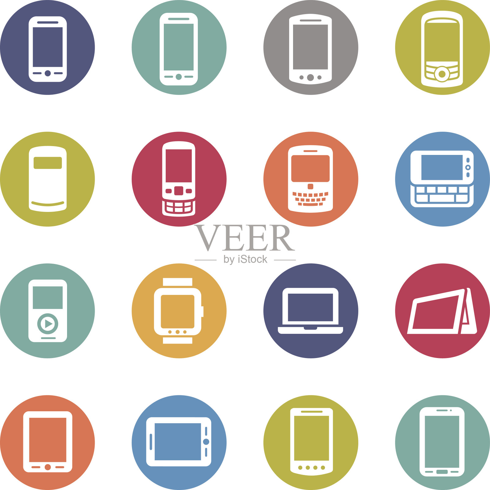 移动设备图标-圆圈系列图标素材