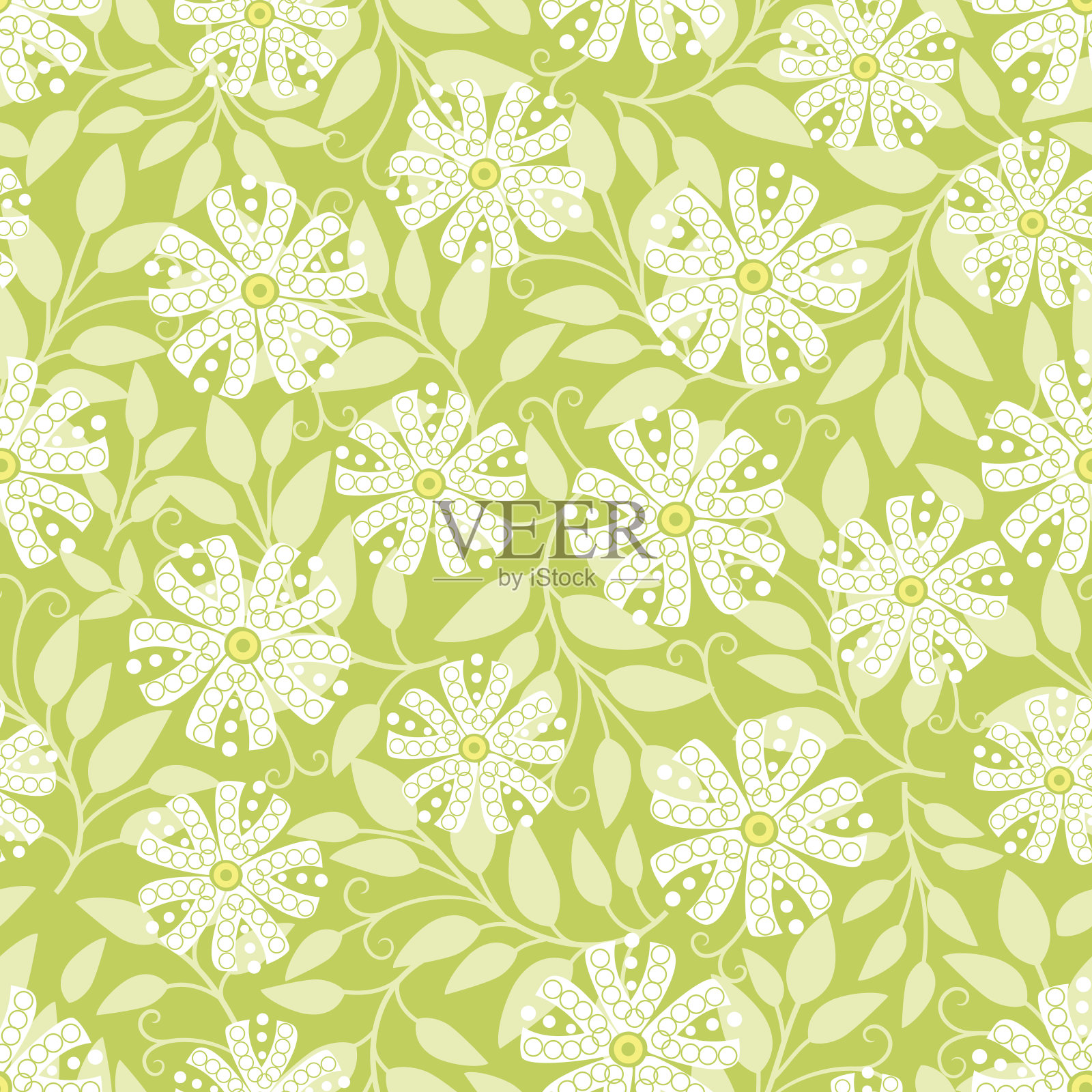 花卉图案。插画图片素材