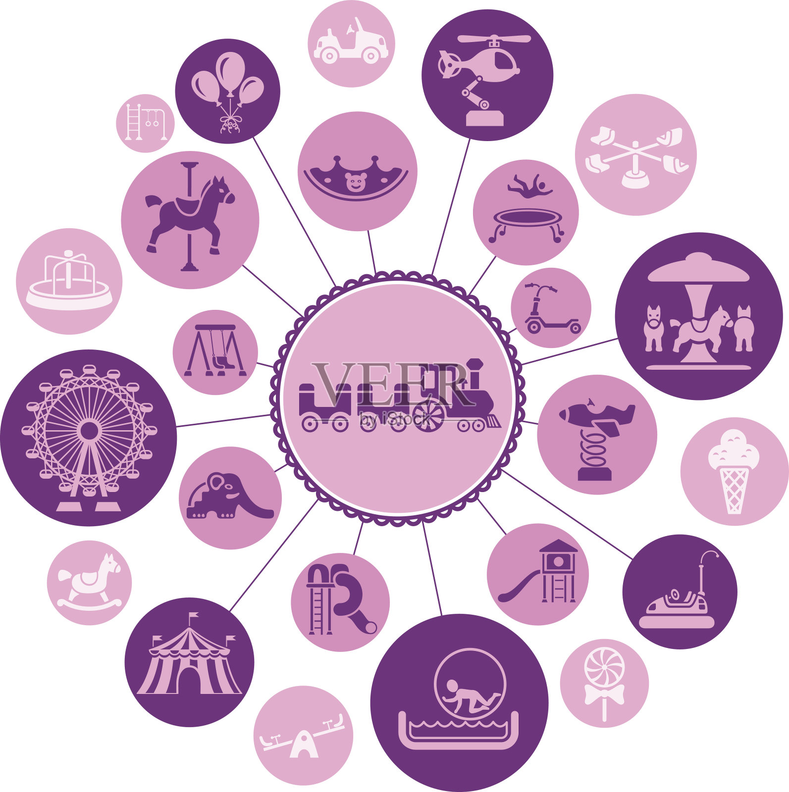 公园插画图片素材